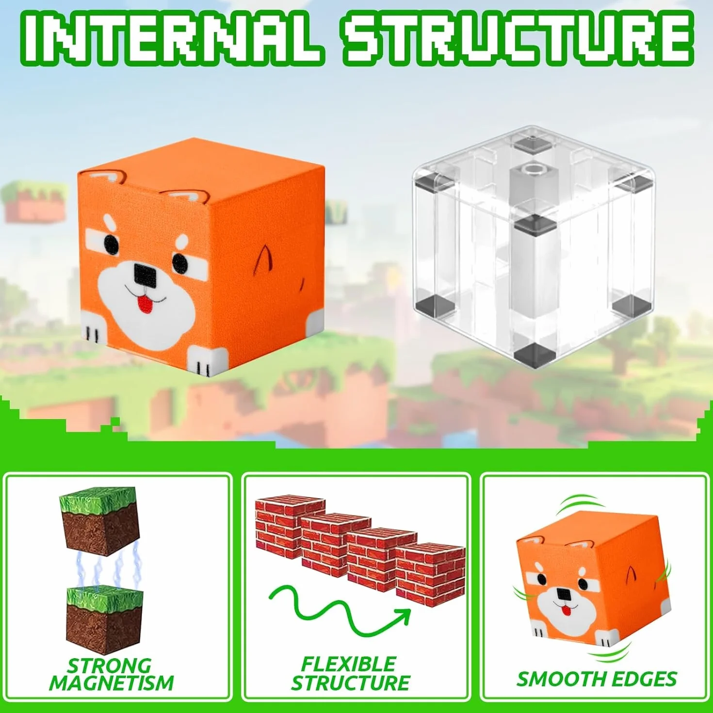 Blocs de Construction Magnétiques 150Pcs Set Éducatifs Jouets pour Enfants 3+