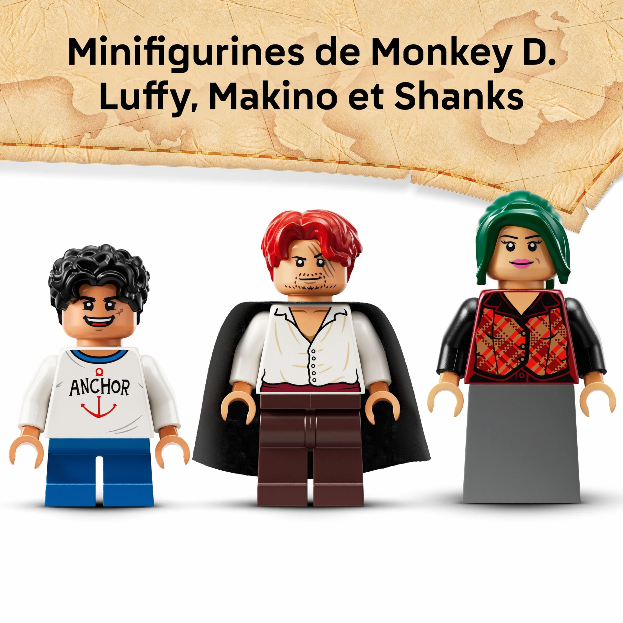 LEGO One Piece Le Bar du Village de Fuchsia Jouet Bateau Minifigurines Luffy Shanks Makino Accessoires Affiche Wanted Cadeau Anime 8 Ans 75636