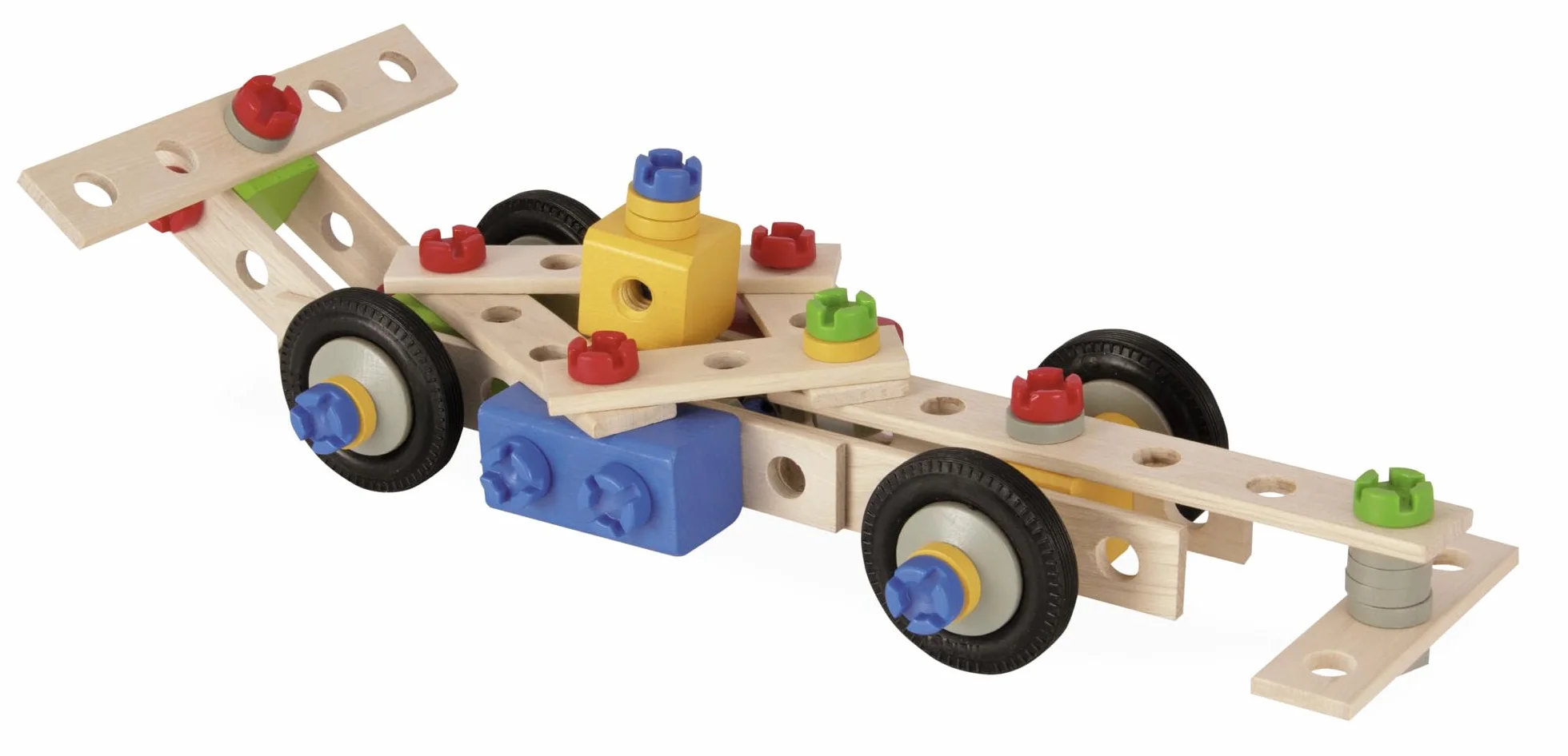 Eichhorn Maxi Grue 5 en 1 Jeu de Construction Bois 170 Pièces Bois de Hêtre FSC