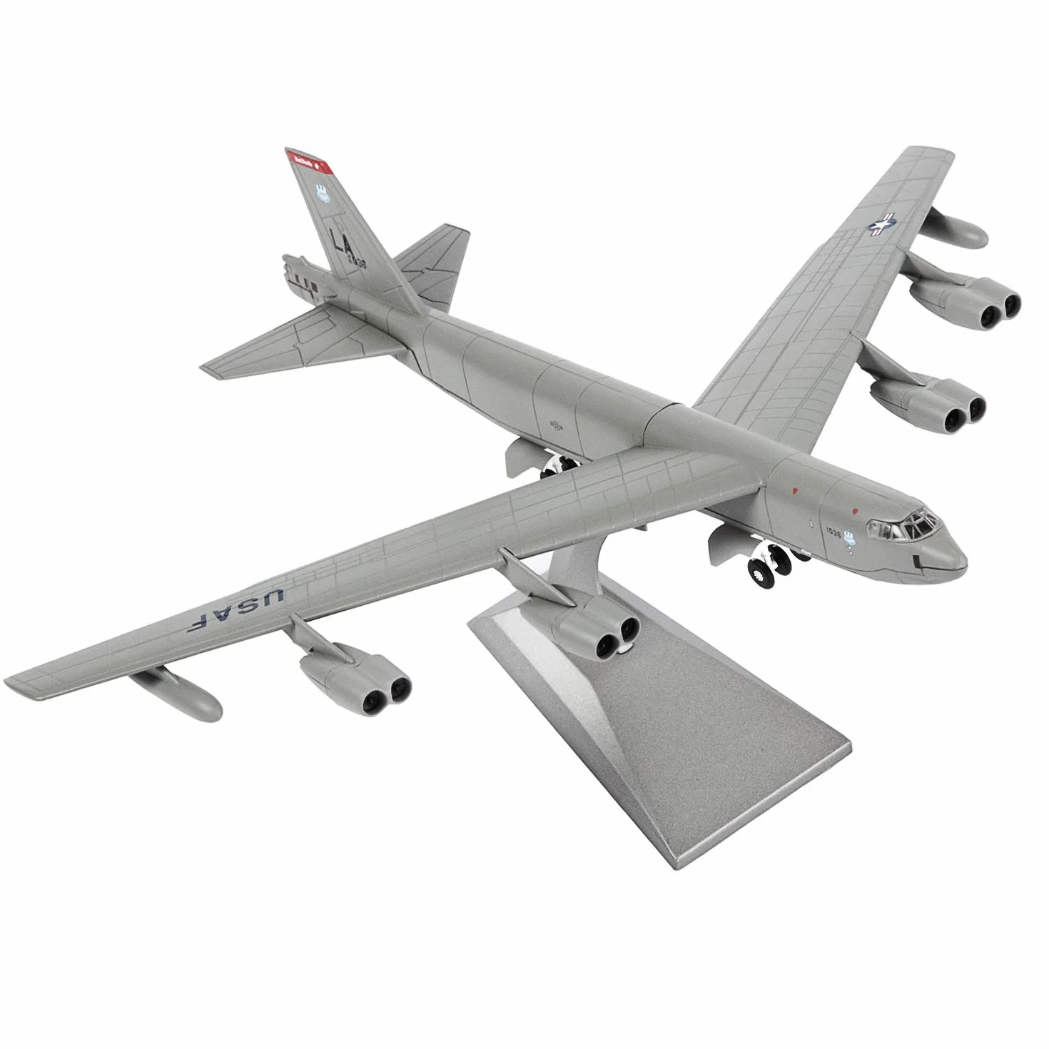 Modèle d'avion militaire B-52 1:144 en métal moulé sous pression