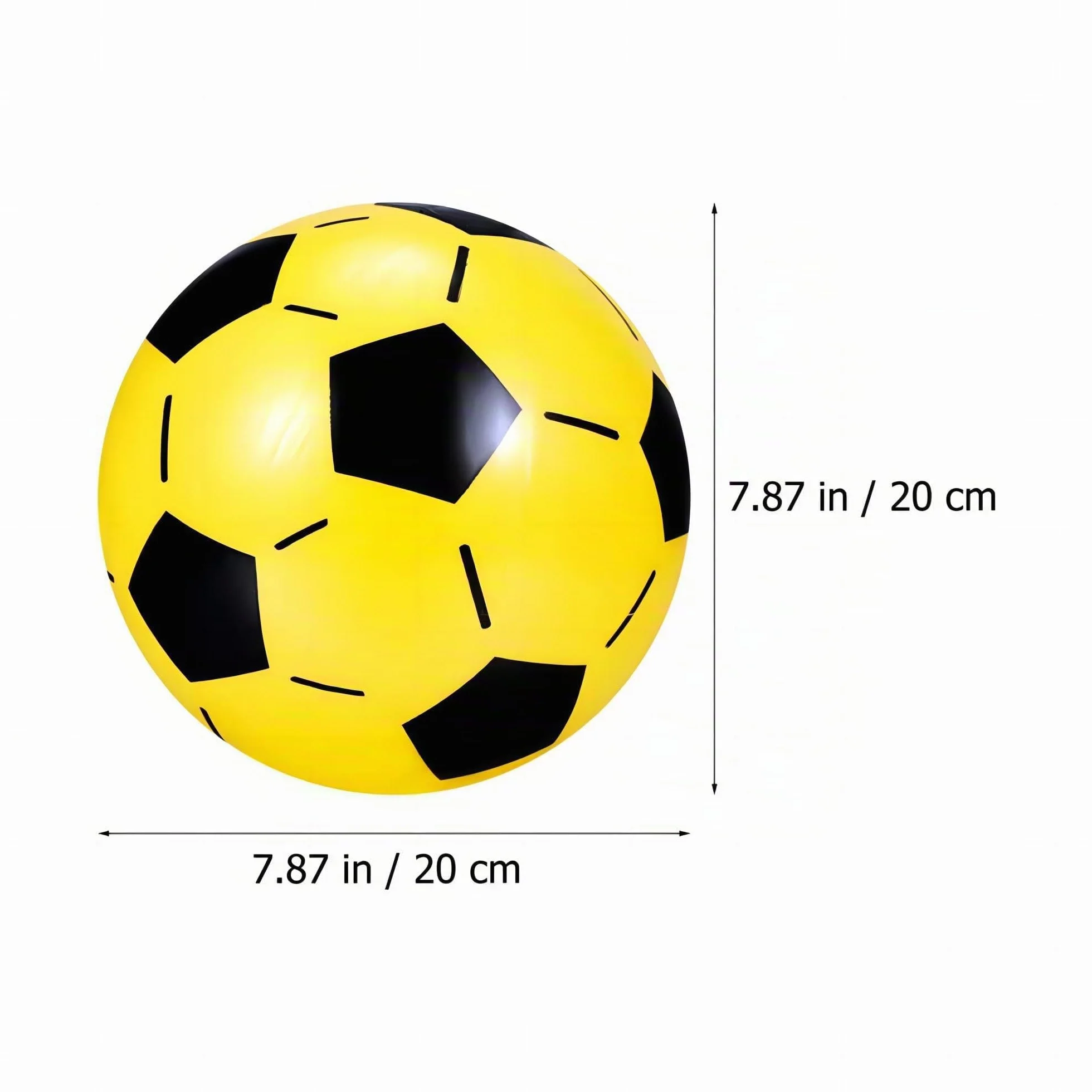 Ballons de football en plastique 20 cm - Lot de 12