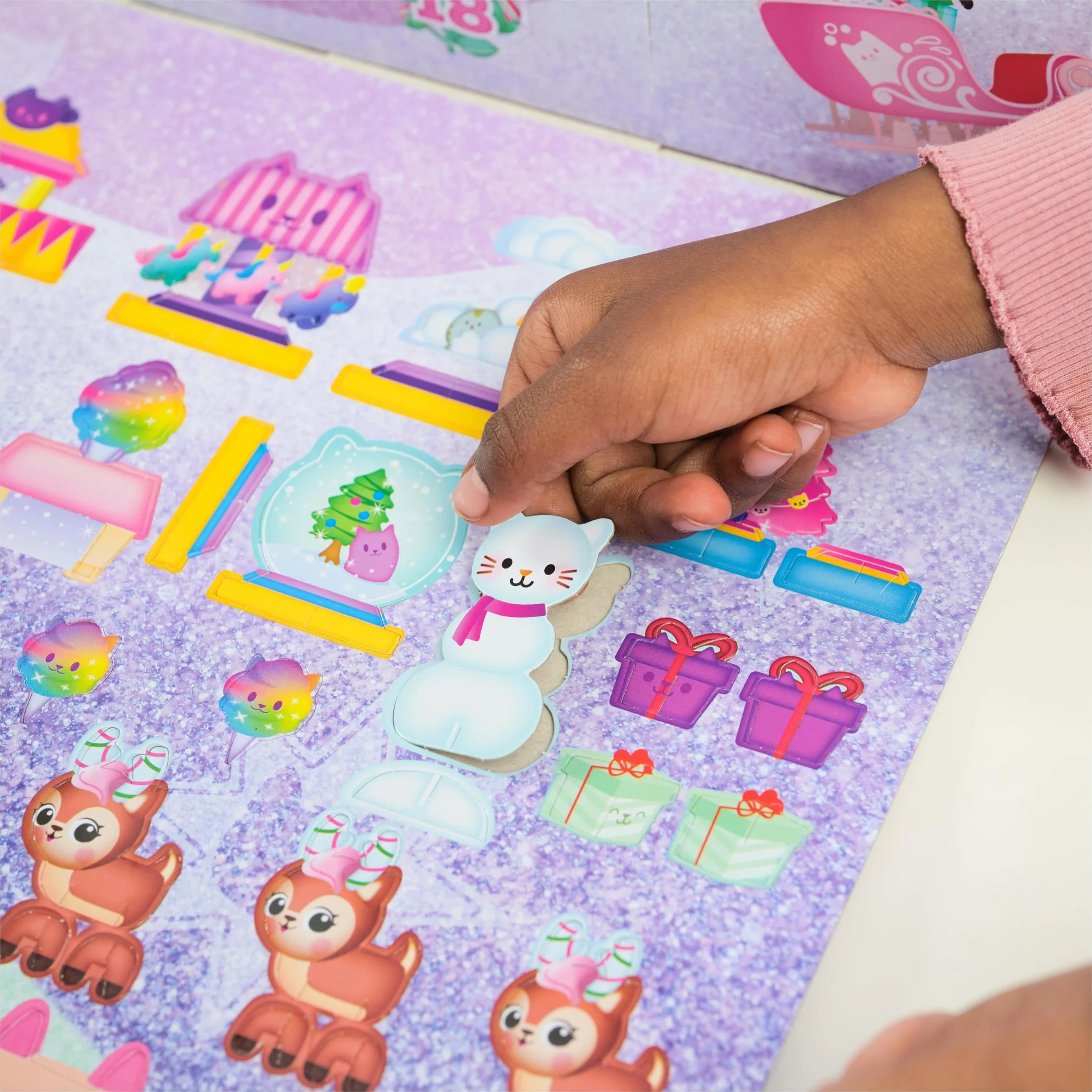 Gabby et la Maison Magique Calendrier de l’Avent 2024 Noël 24 Surprises Figurines Accessoires Jouet Enfant 3 Ans+