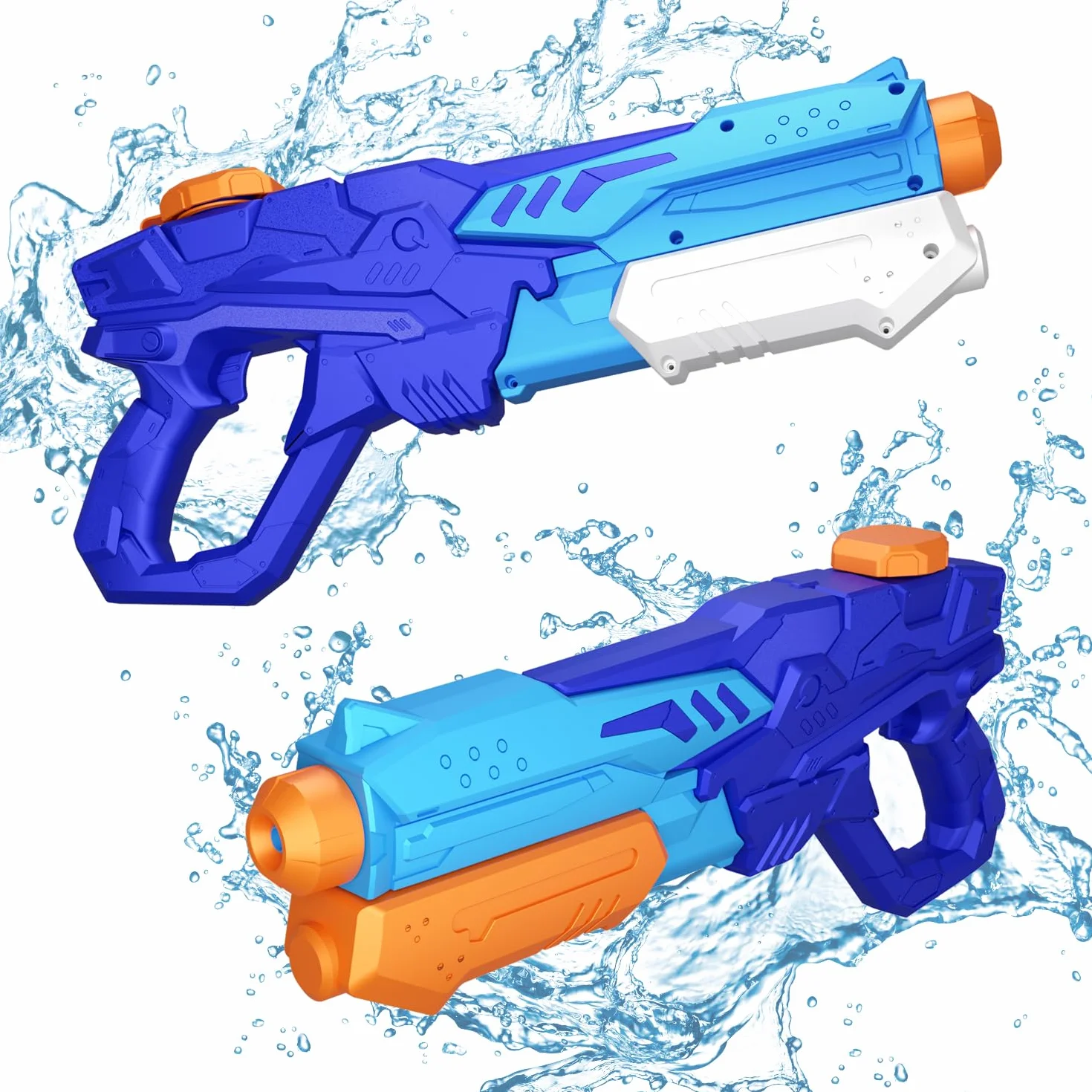 MOZOOSON Pistolet à Eau pour Enfants 600 ML 6-10Mètres Jouet Aquatique