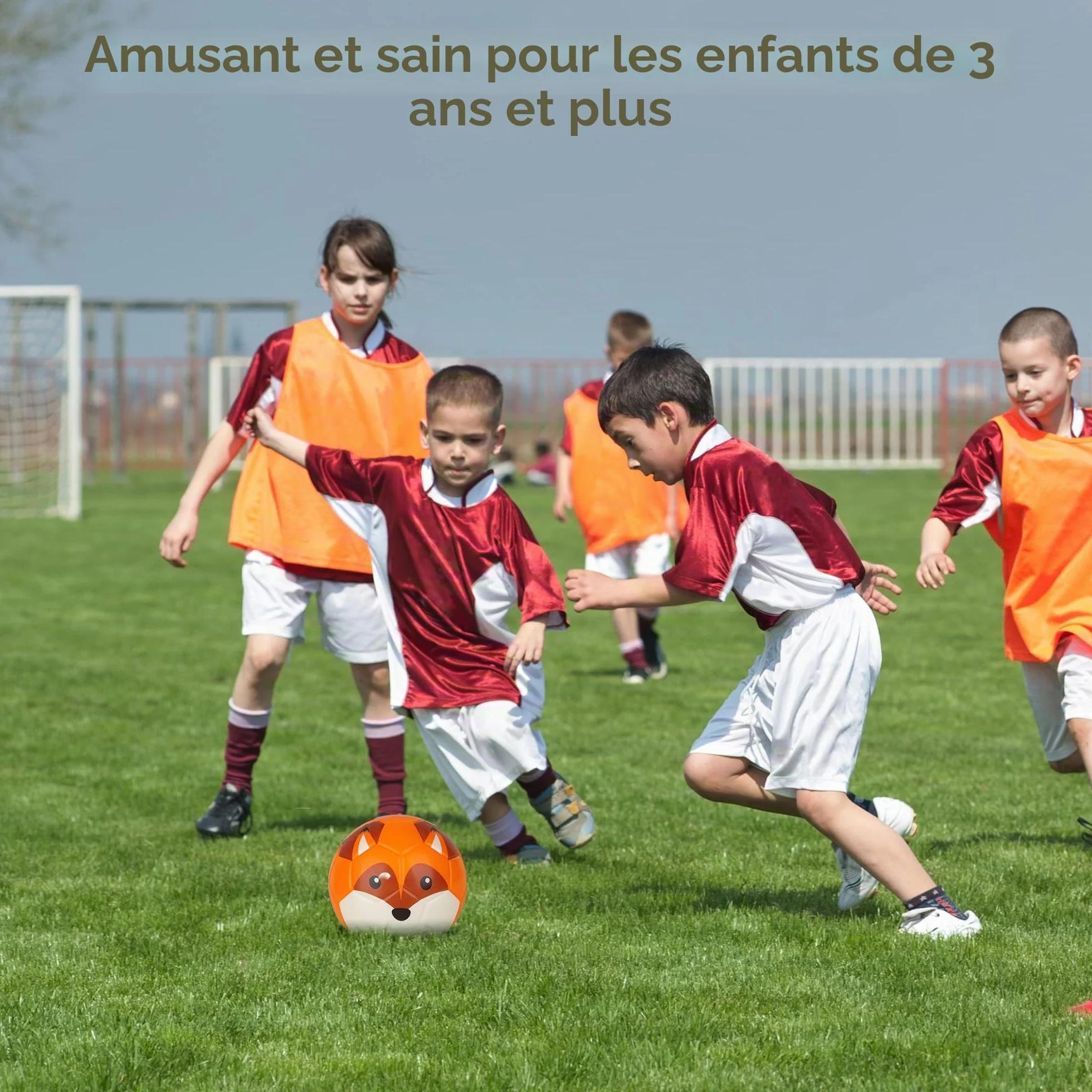 Ballon de Football Pro Mini 6 Pouces pour Enfants - Mousse Doux, Matériel Protection Environnement