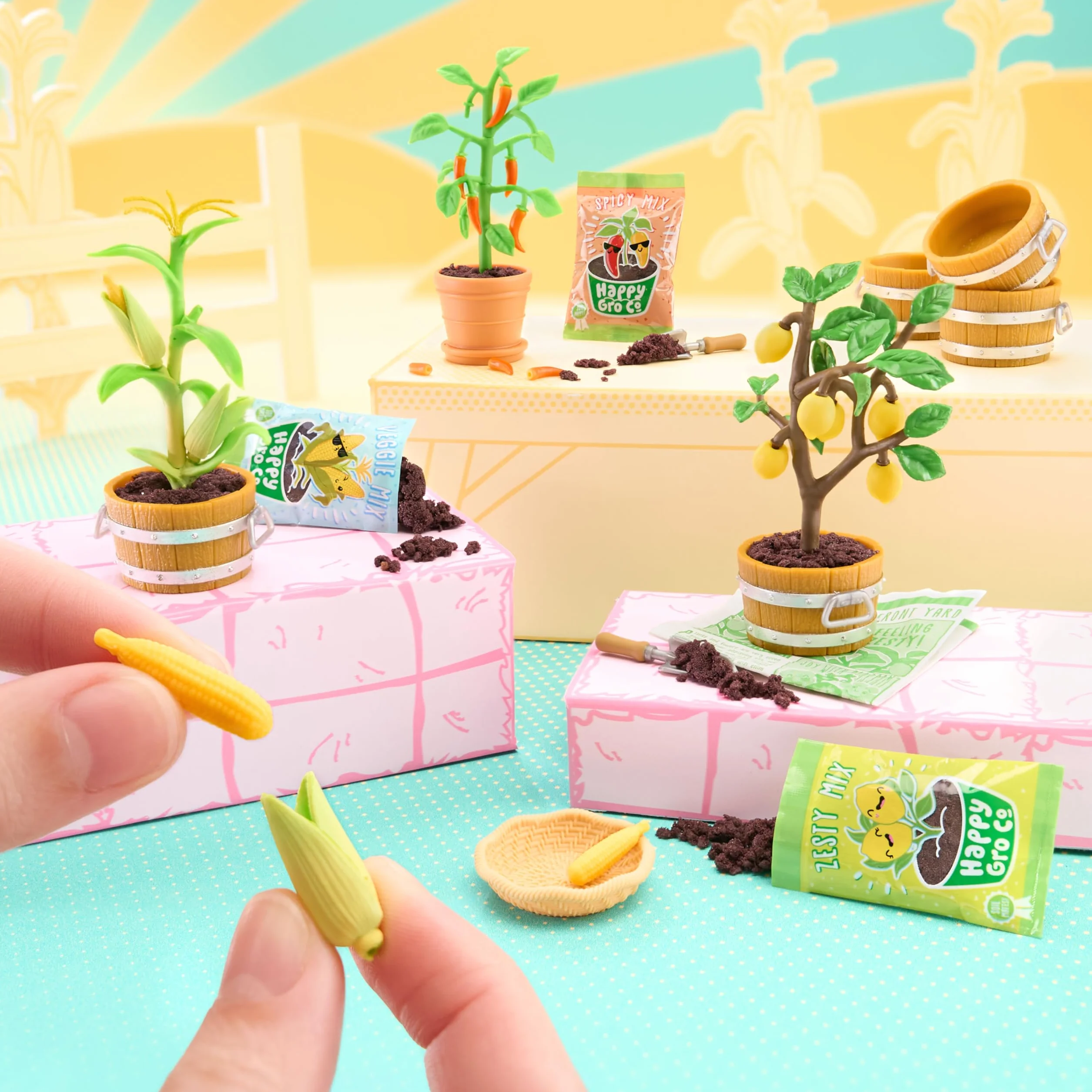 MGA's Miniverse Make It Mini Nature Series 3 - Objets à Collectionner DIY Répliques de Plantes Fleurs Jouets