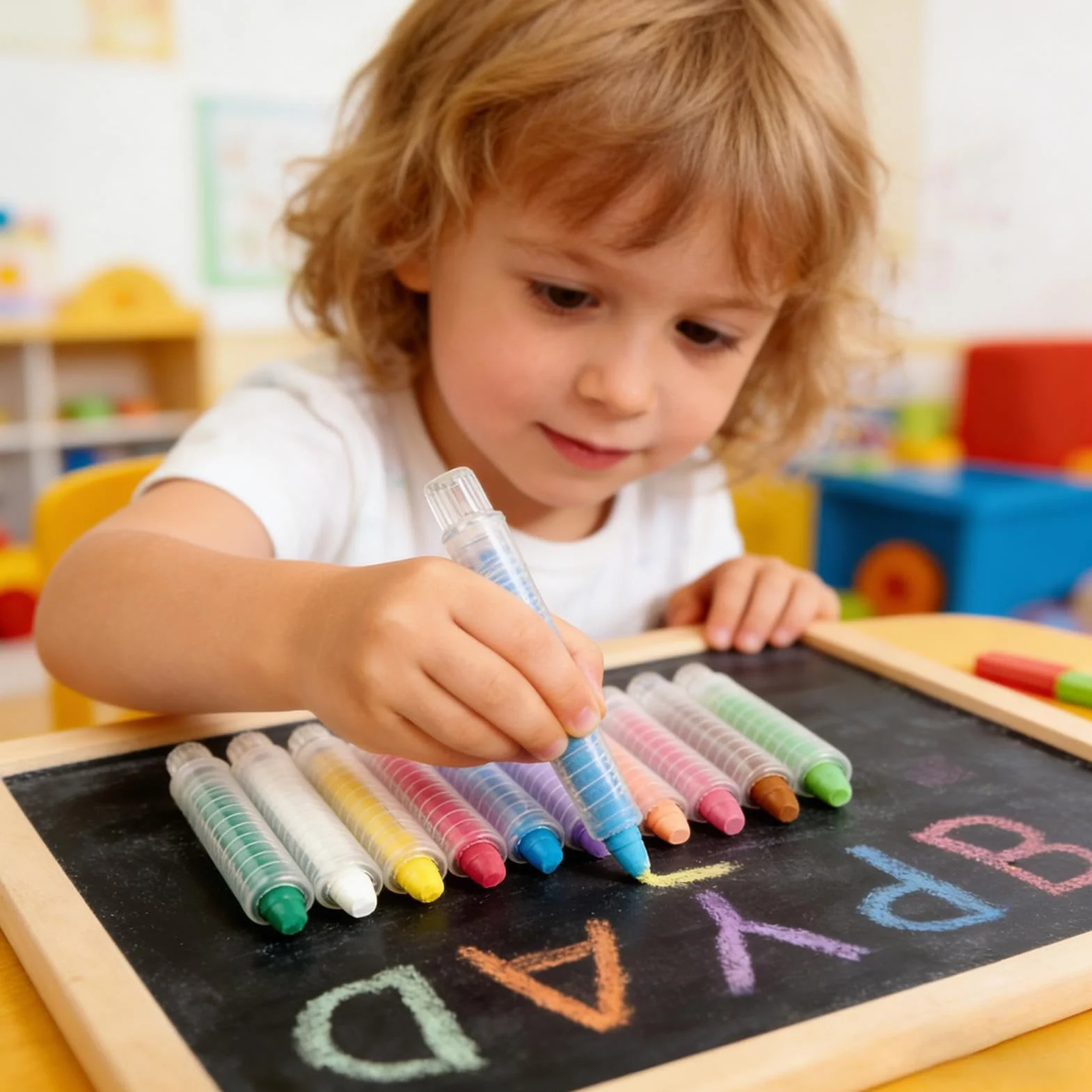 Craie Sans Poussière Pour Tableau Noir 12 Couleurs Pastel