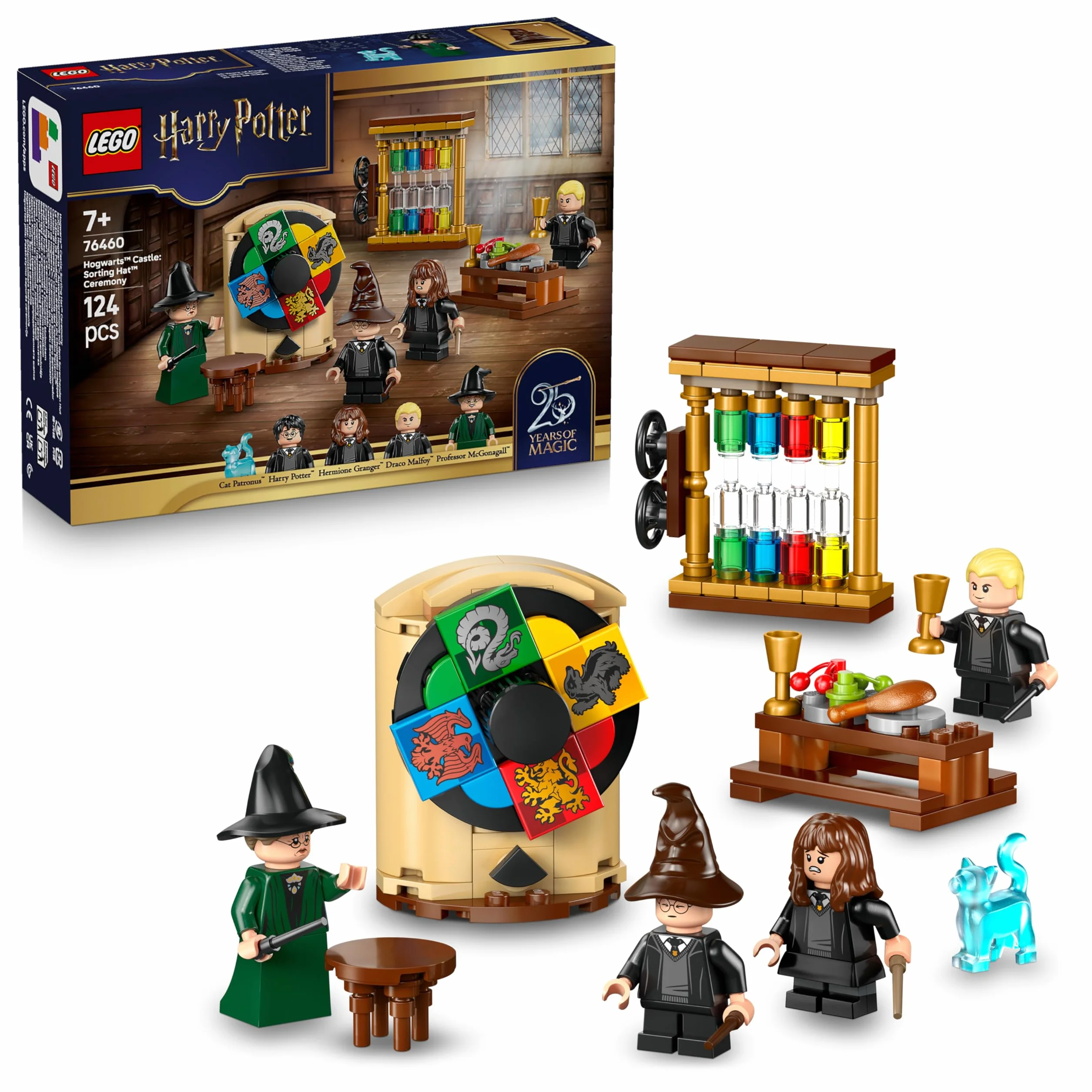 LEGO Harry Potter Le Château de Poudlard : la Cérémonie du Choixpeau Magique 76460 Jouet Minifigurine Hermione Baguettes Magiques Cadeau 7 Ans