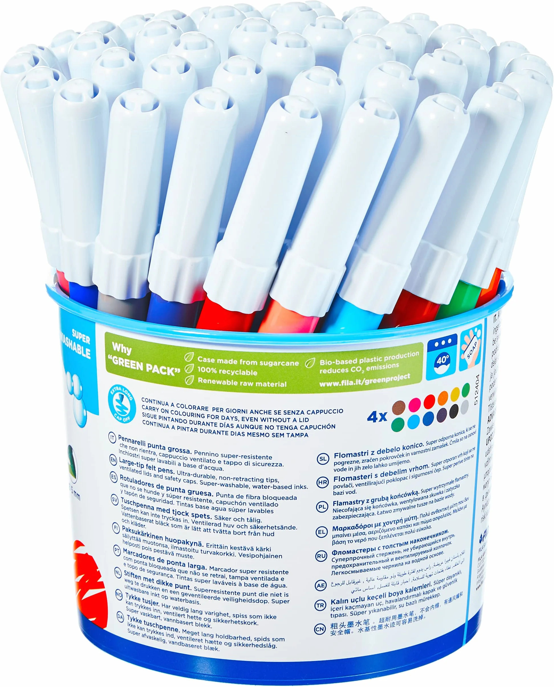 Giotto Turbo Maxi Pot 48 feutres