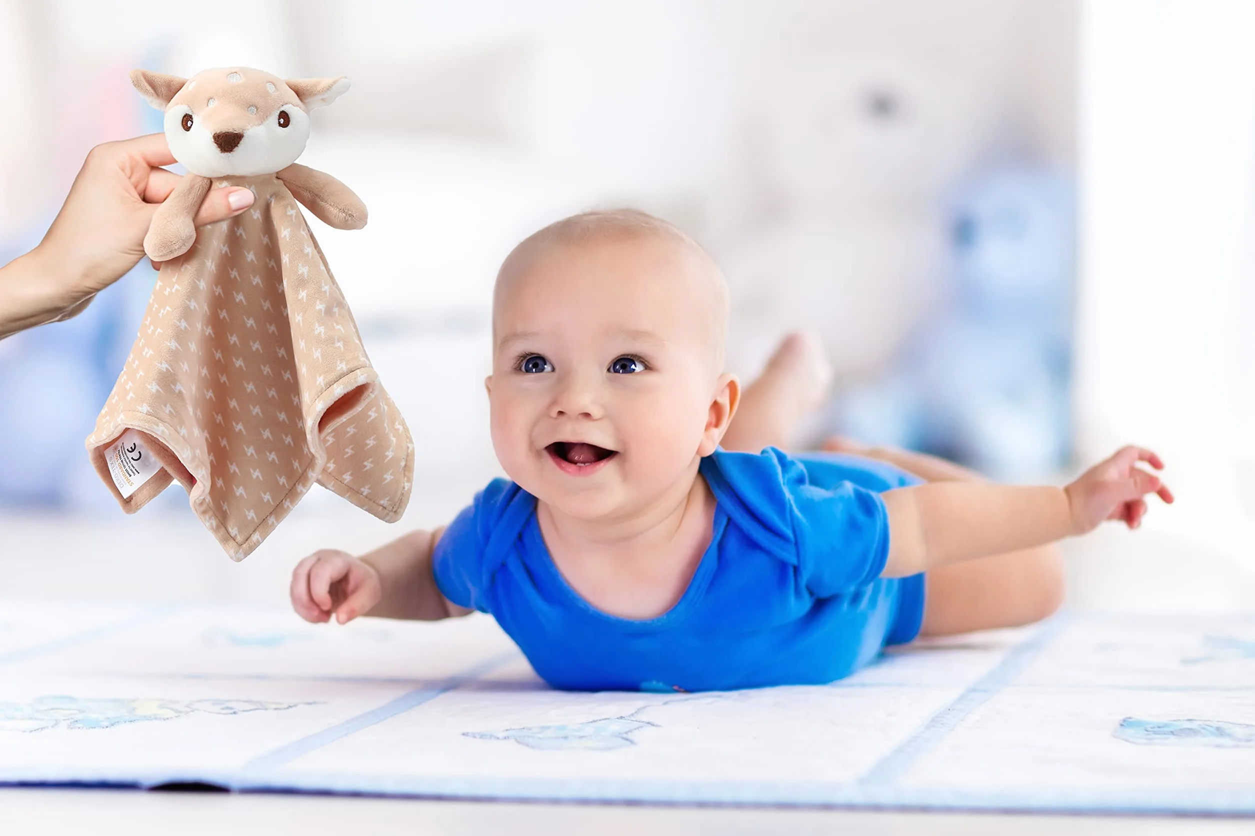 CREVENT Peluche Confortable bébé cerf Marron pour Anniversaire
