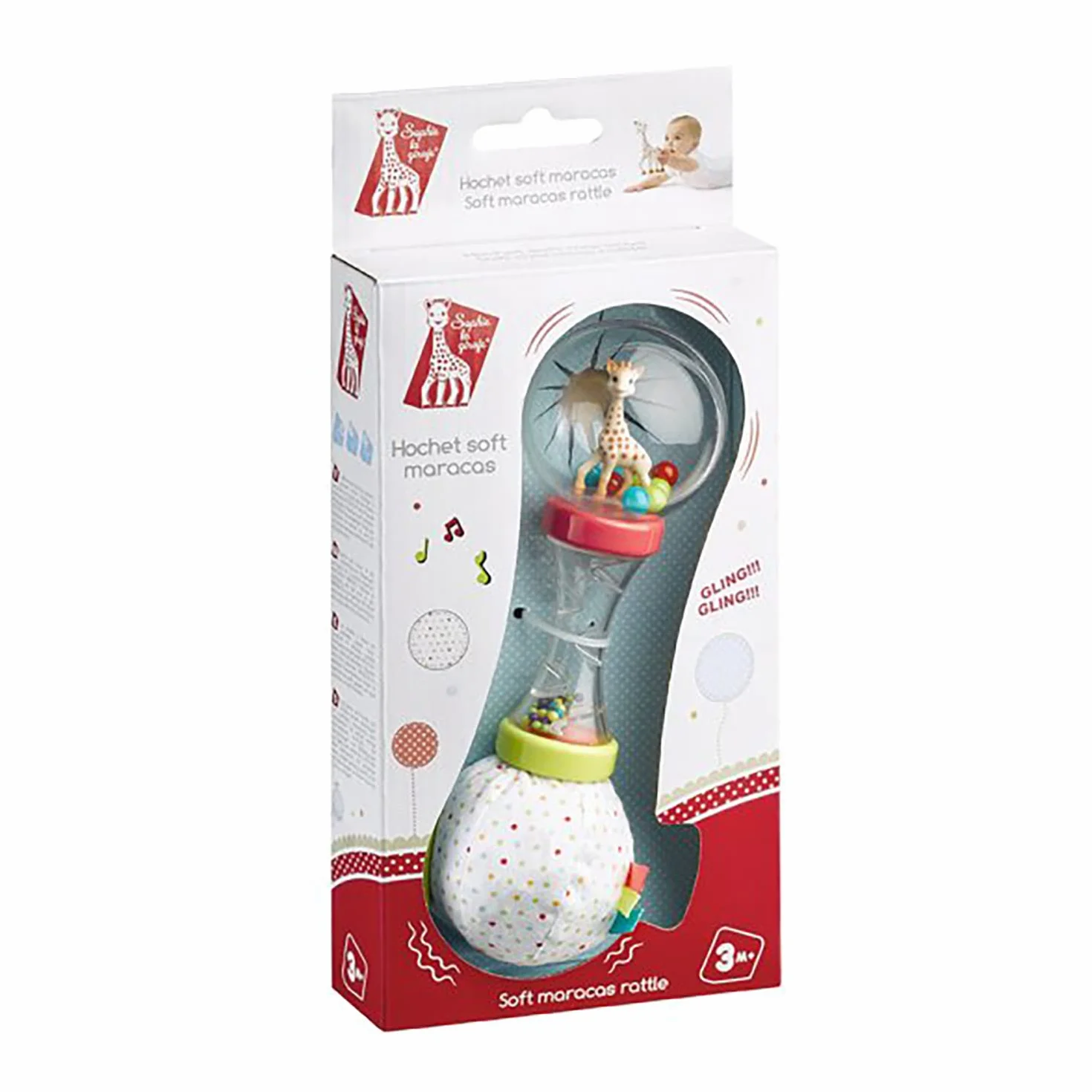 Sophie la Girafe Hochet Soft Maracas Dès 3 Mois