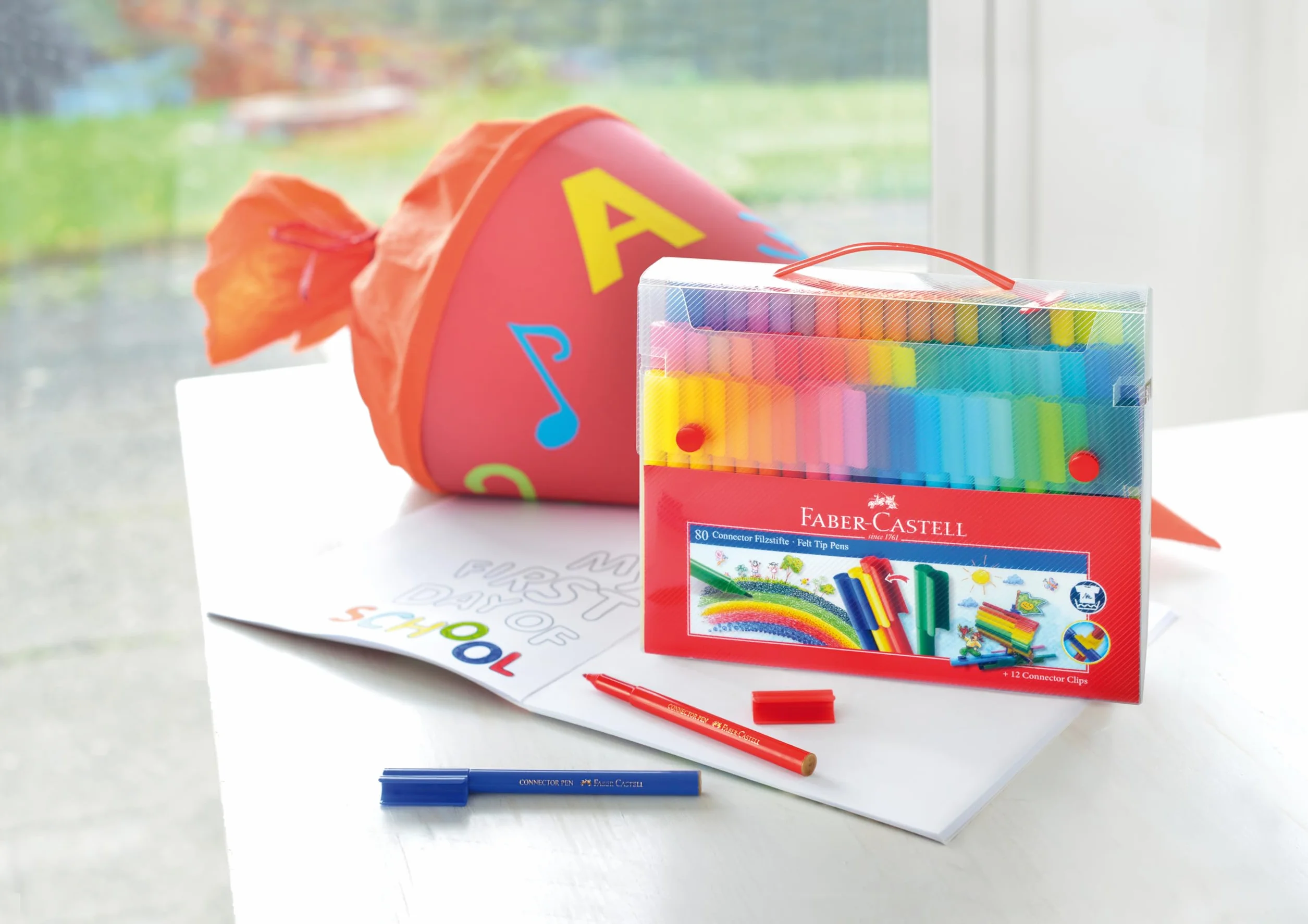 Faber-Castell 155579 Stylo feutre 80 pièces Multicolore