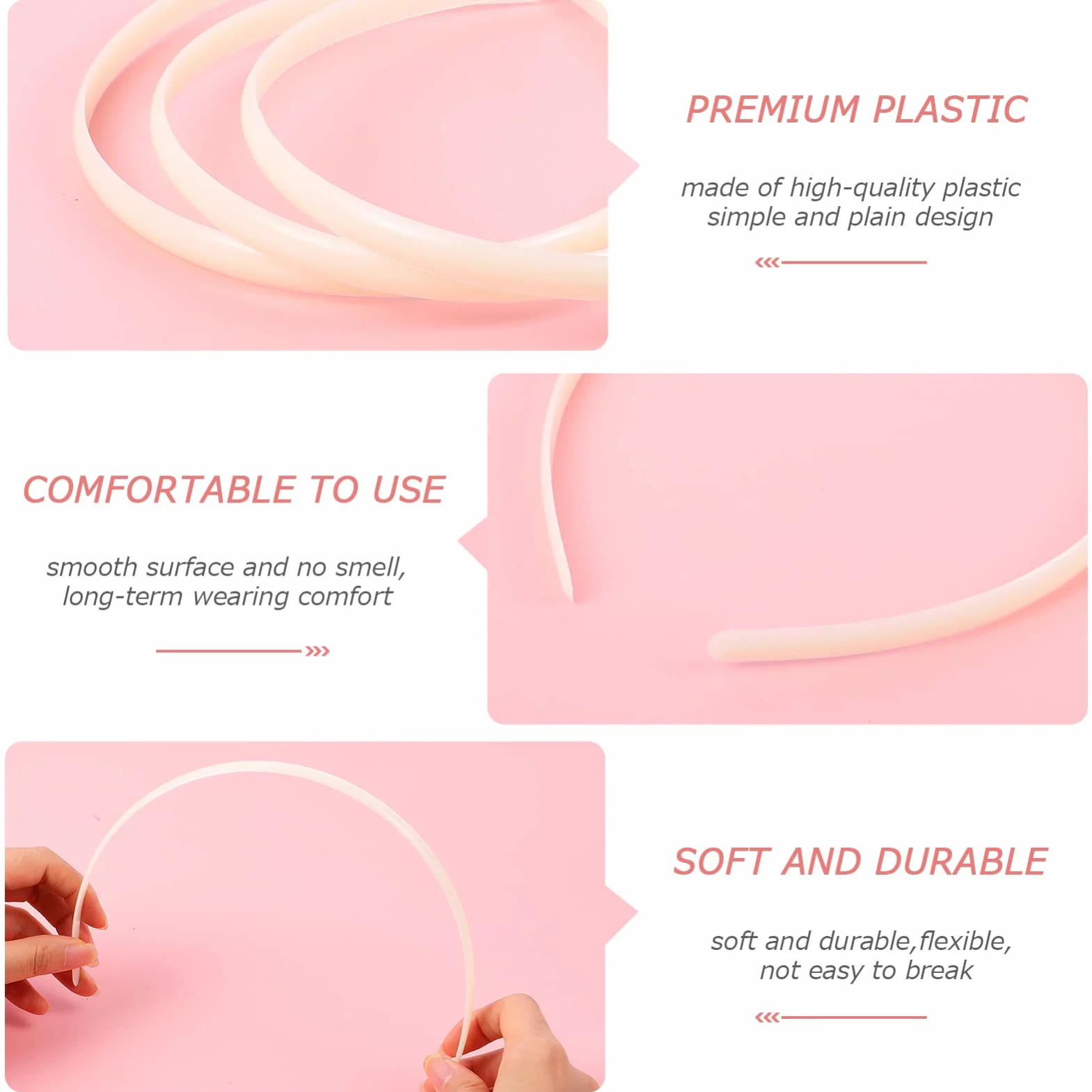 Lot de 12 têtes blanches en plastique pour bricolage femme fille