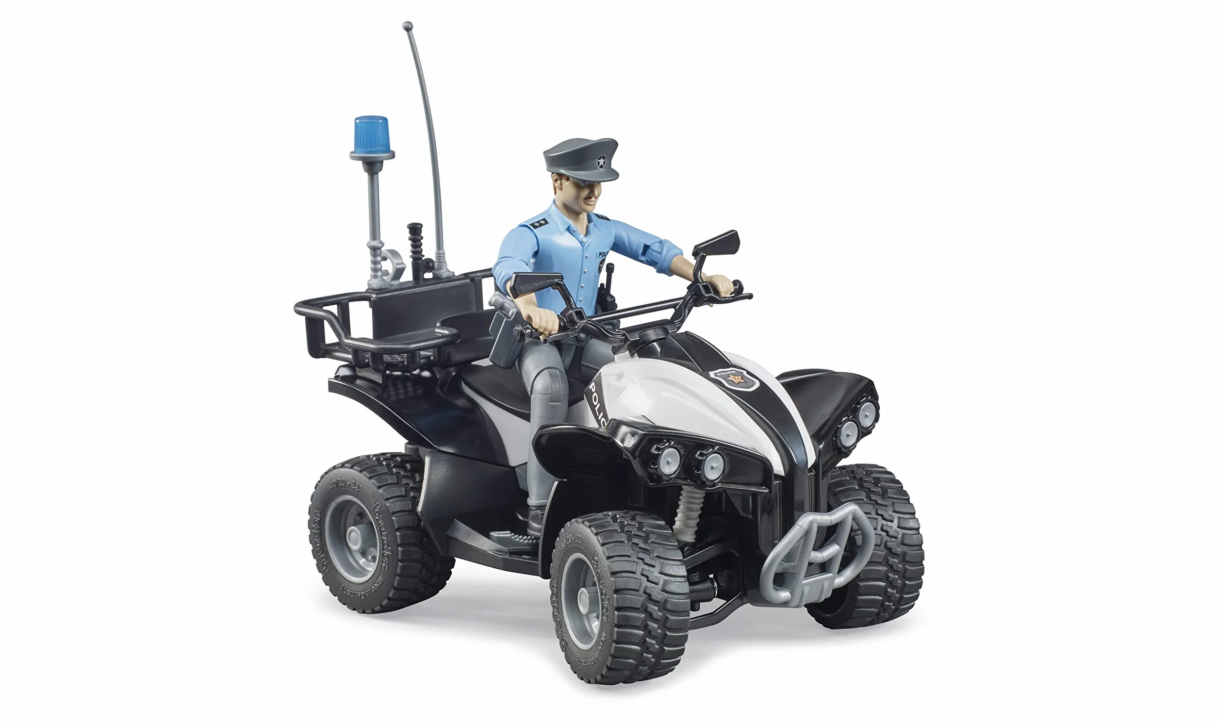 Bruder 63011 Police Quad avec Lumière et Accessoires