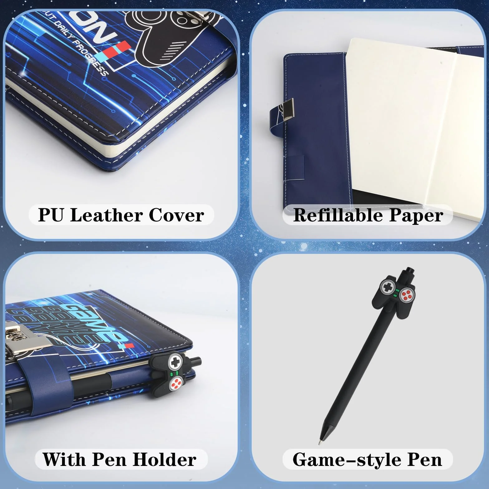 Journal Intime avec Cadenas pour Garçons 8-15 Ans, Cadeau Rentrée Scolaire, Carnet Verrouillé