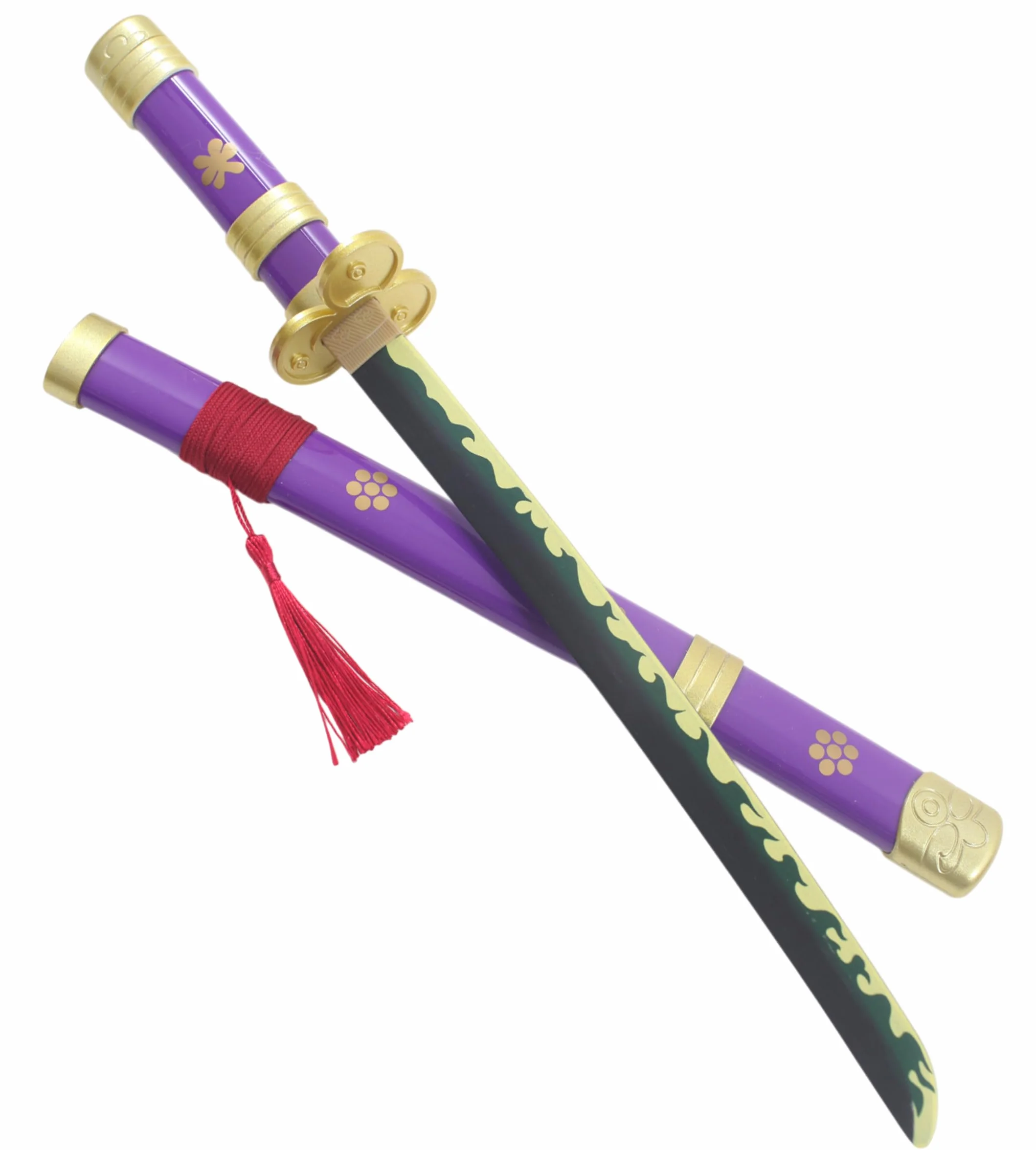 Mini Katana Enma Epee en Bois Zoro Sabre 45cm Presentoir Inclus