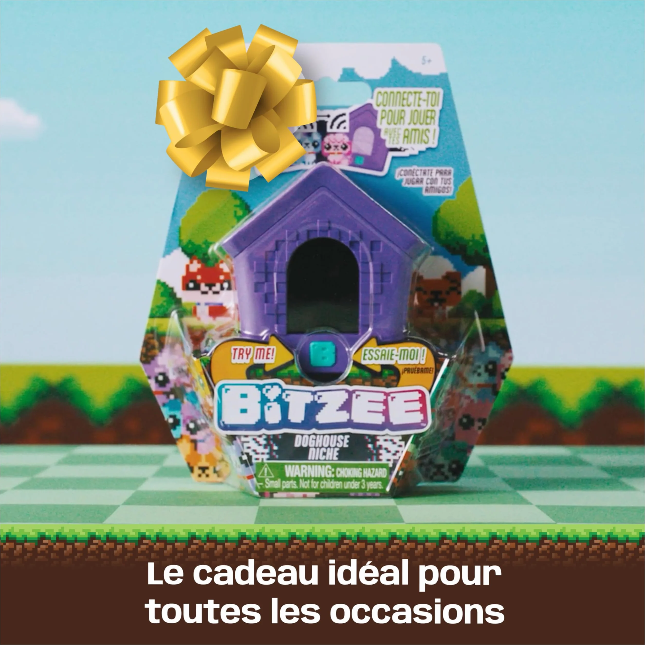 Bitzee Doghouse Niche Mon Chien Interactif Animal Digital 15 Animaux Interactifs Ecran Tactile Jeu Enfant 5+