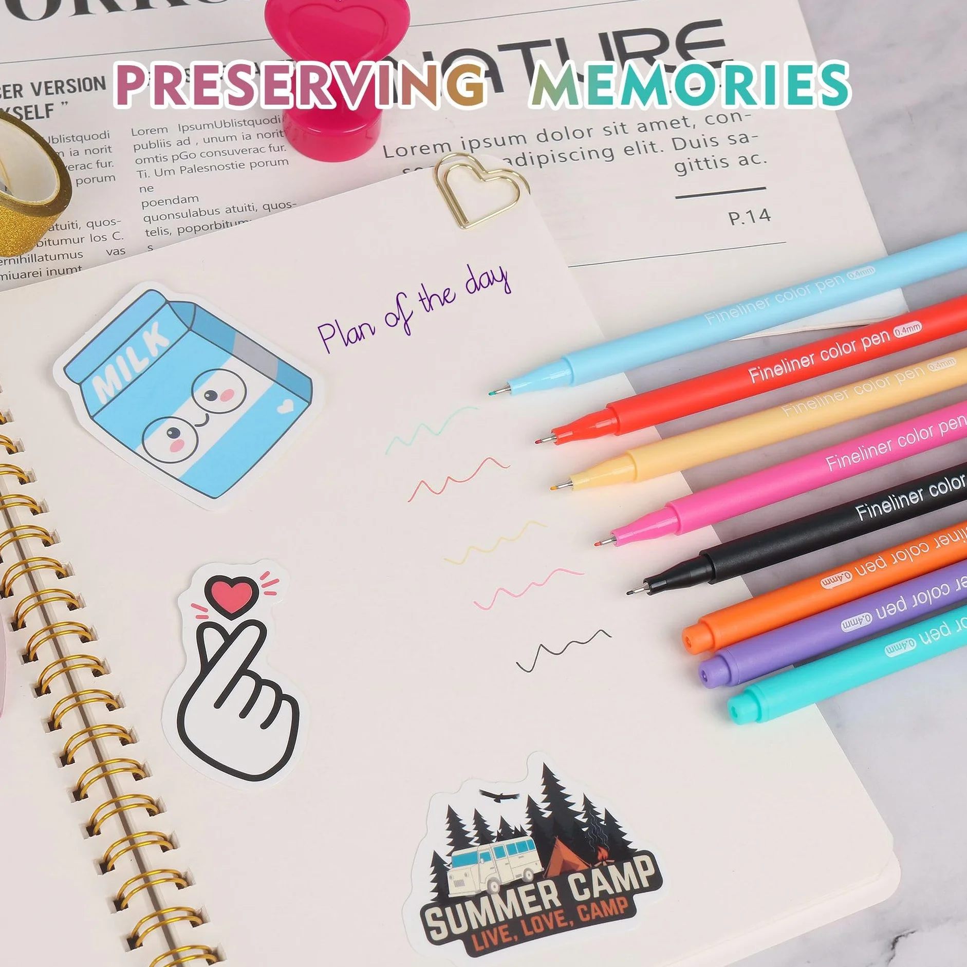 Kit de journal à faire soi-même avec couverture rigide – Cadeau de Pâques pour filles 8-12 ans – Scrapbook, agenda et papeterie
