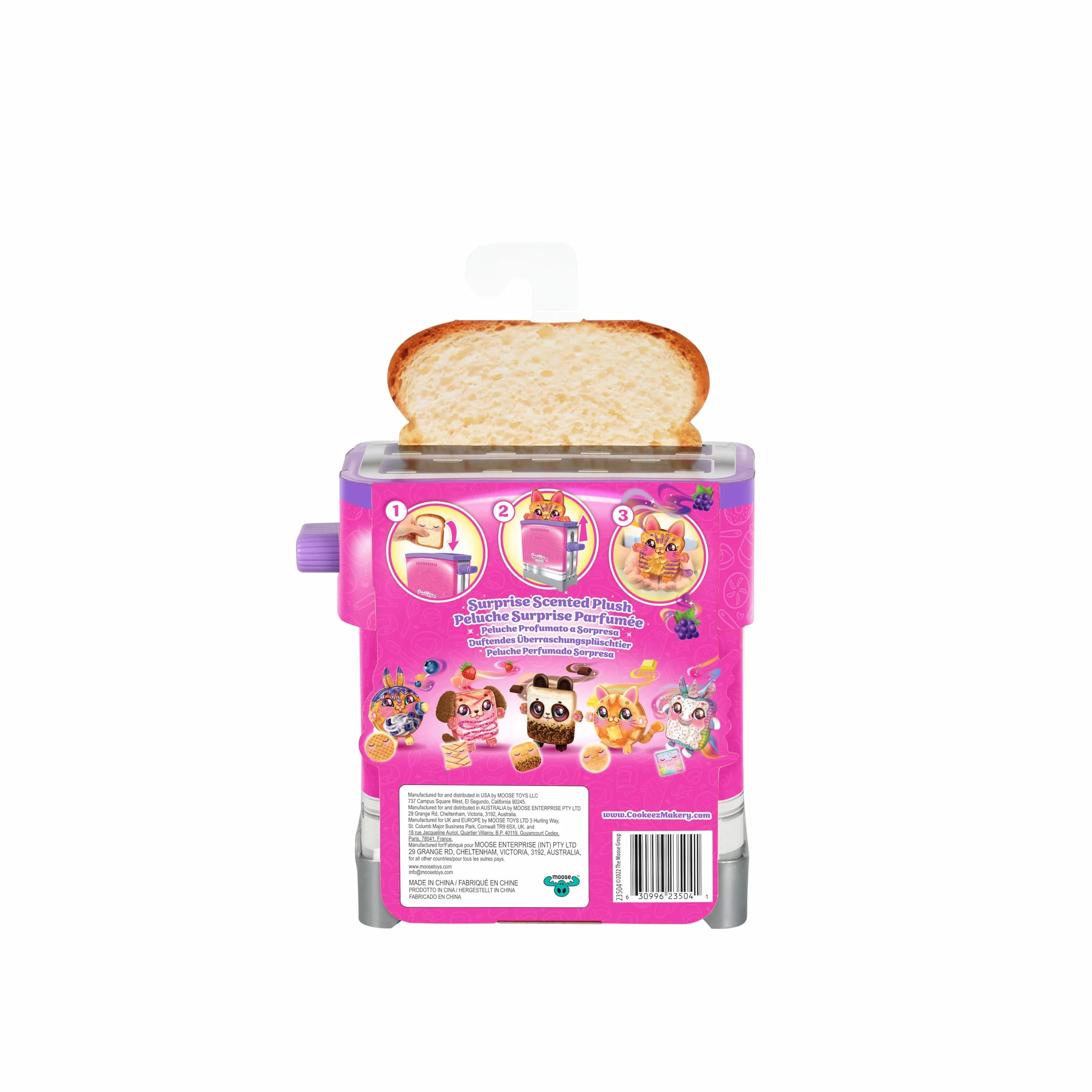 Bluey COOKEEZ MAKERY Toasty TREATZ Grille-Pain avec Peluche parfumée Surprise