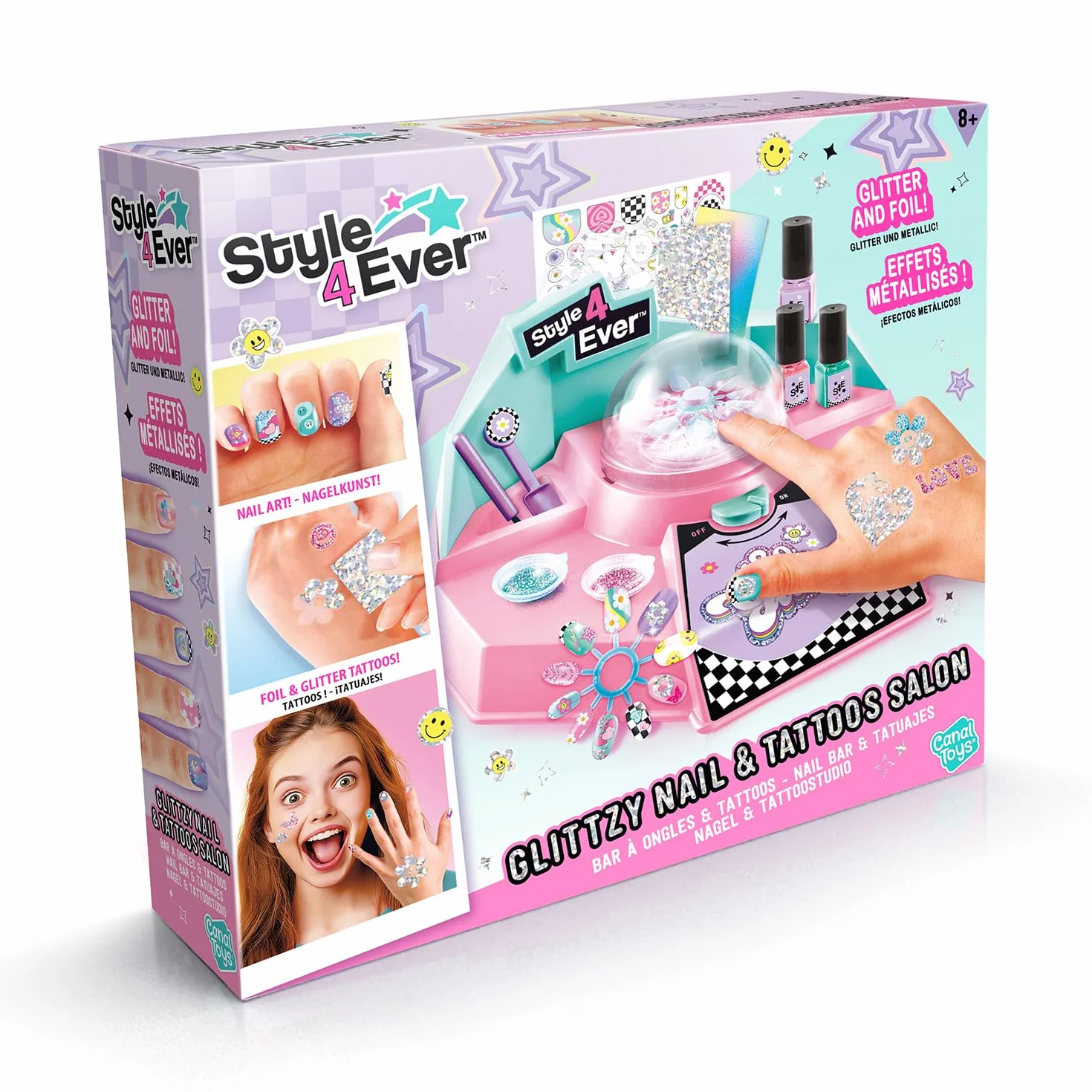 Canal Toys Style 4 Ever Jouet Bar à Ongles et Tatouages Institut de Beauté Miniature Enfant 8 Ans+