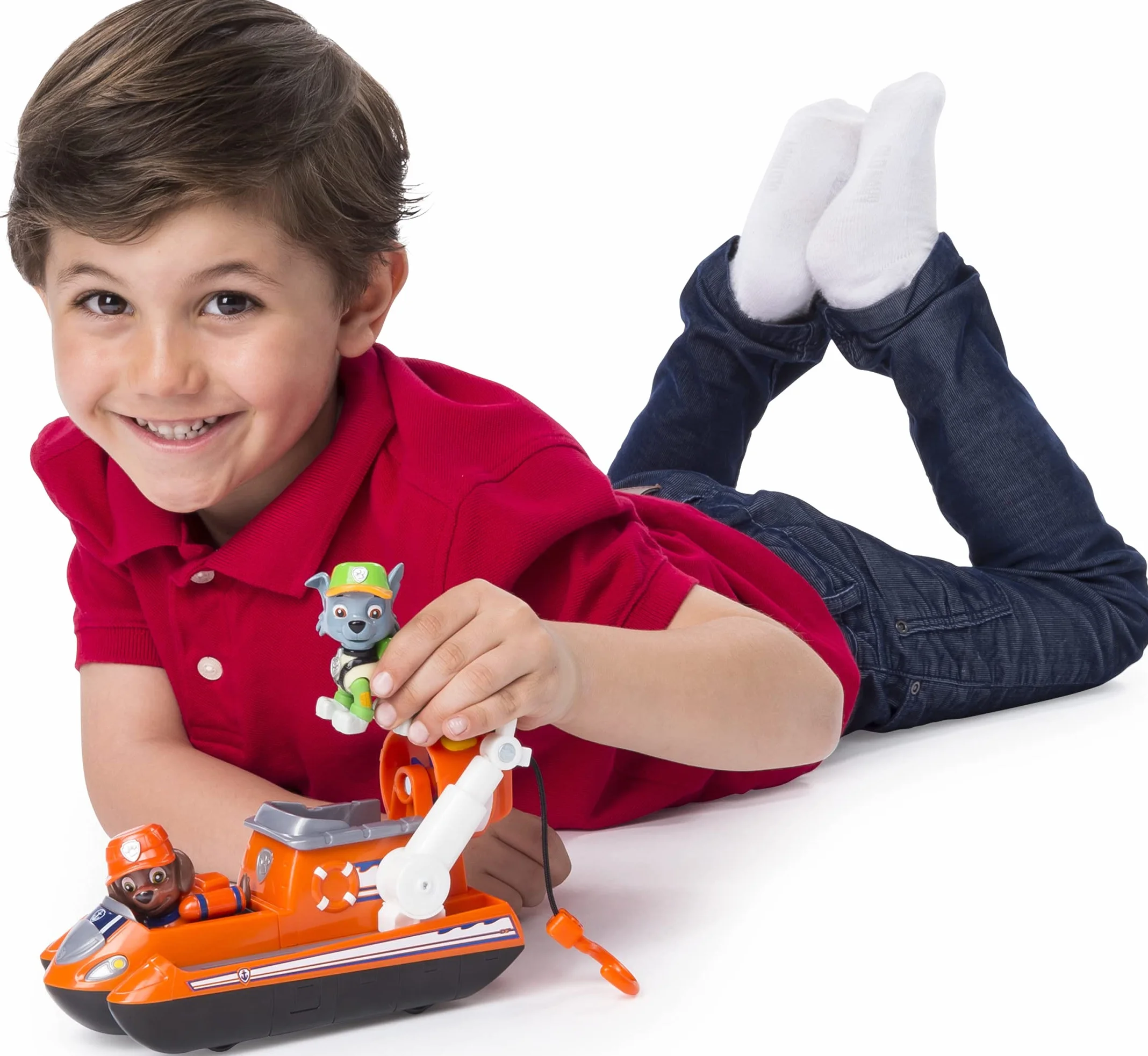PAW PATROL Ultimate Rescue Aéroglisseur avec hélice et crochet de sauvetage 3 ans et plus Version Anglaise