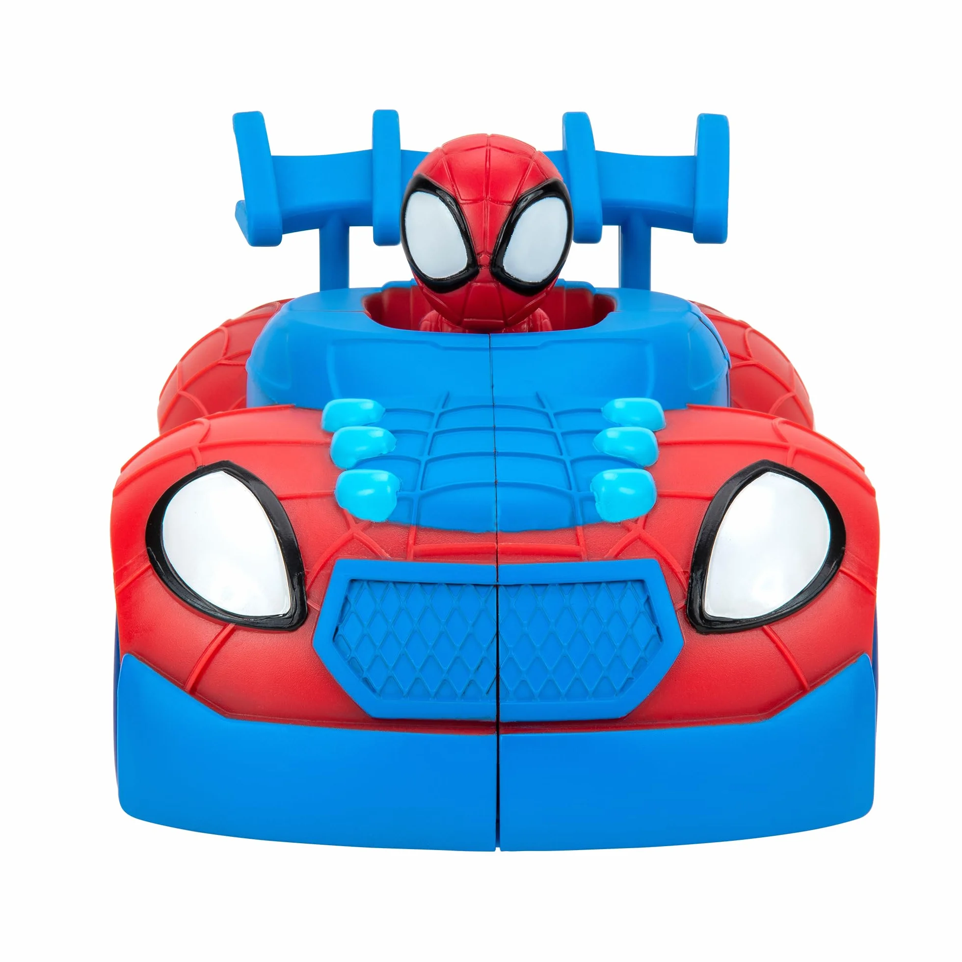 Marvel Web Strike Ses Amis Extraordinaires Véhicule 2 en 1 Lance Spidey Web Cycle Jouet