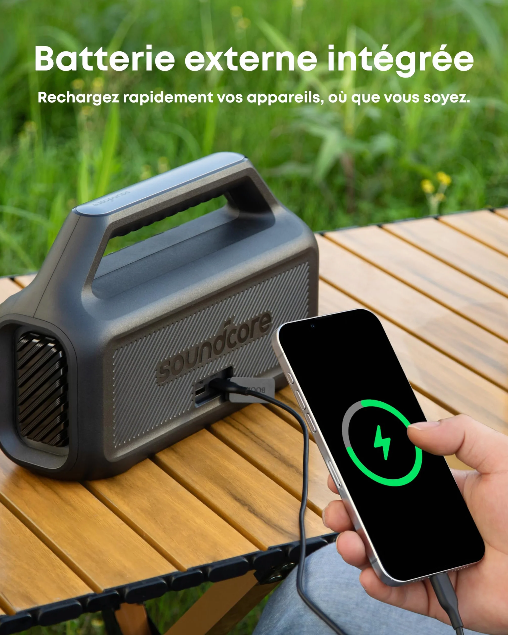 Soundcore Boom 2 Enceinte Bluetooth Portable 80W BassUp 2.0 IPX7 24h USB-C Bluetooth 5.3