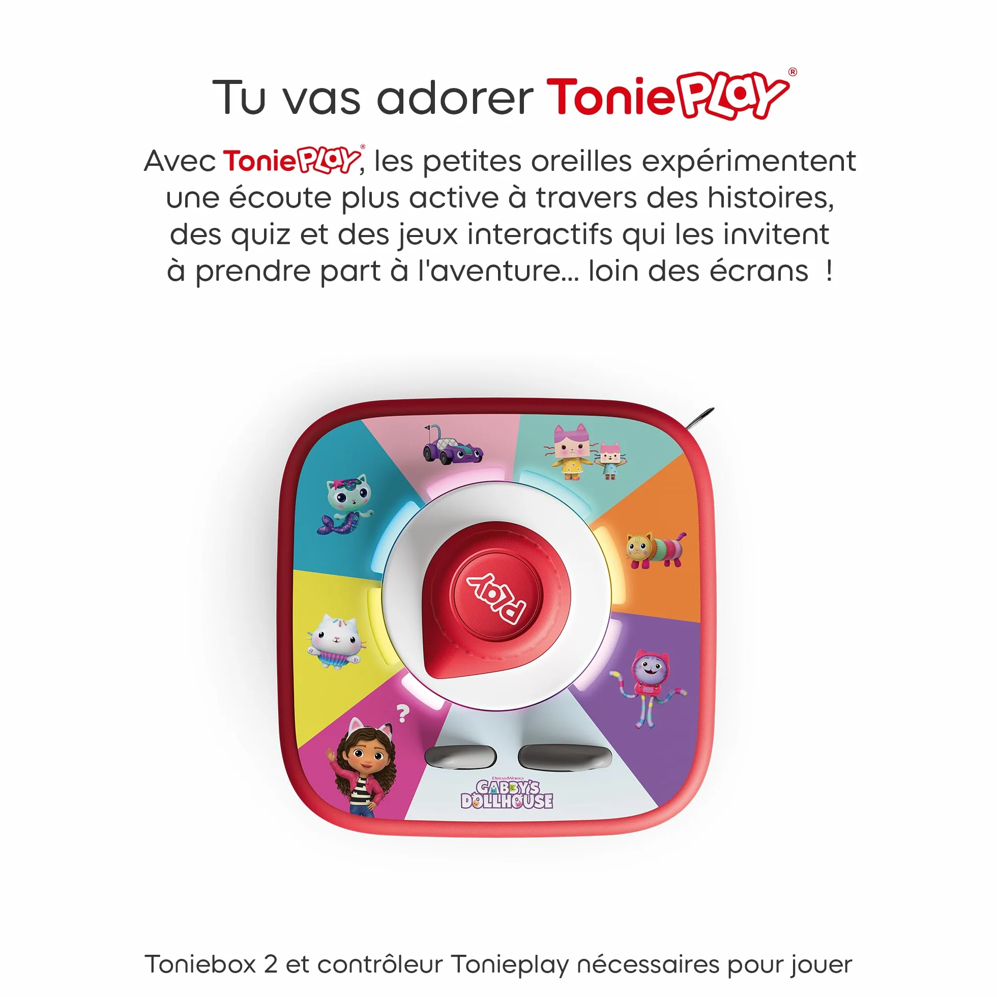 tonies Gabby's Fanchastique Cache-Cache Tonieplay Jeu, Compatible Toniebox 2, 3-9 Ans