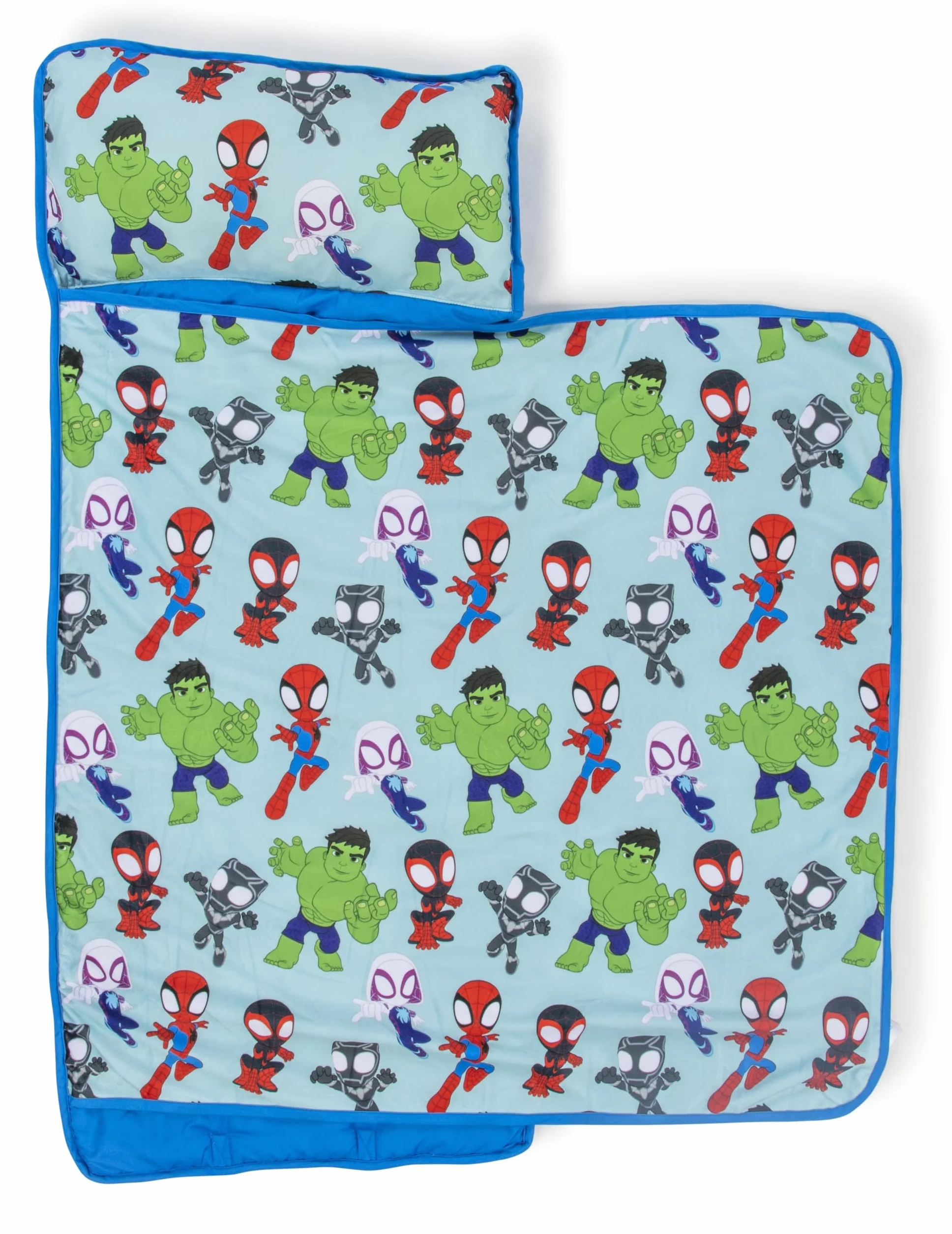 Sac de Couchage Enfant avec Oreiller et Couverture Intégrés 51 x 117 cm Microfibre Douce