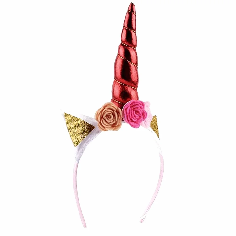 Serre-tête licorne adulte paillettes arc-en-ciel cosplay carnaval halloween