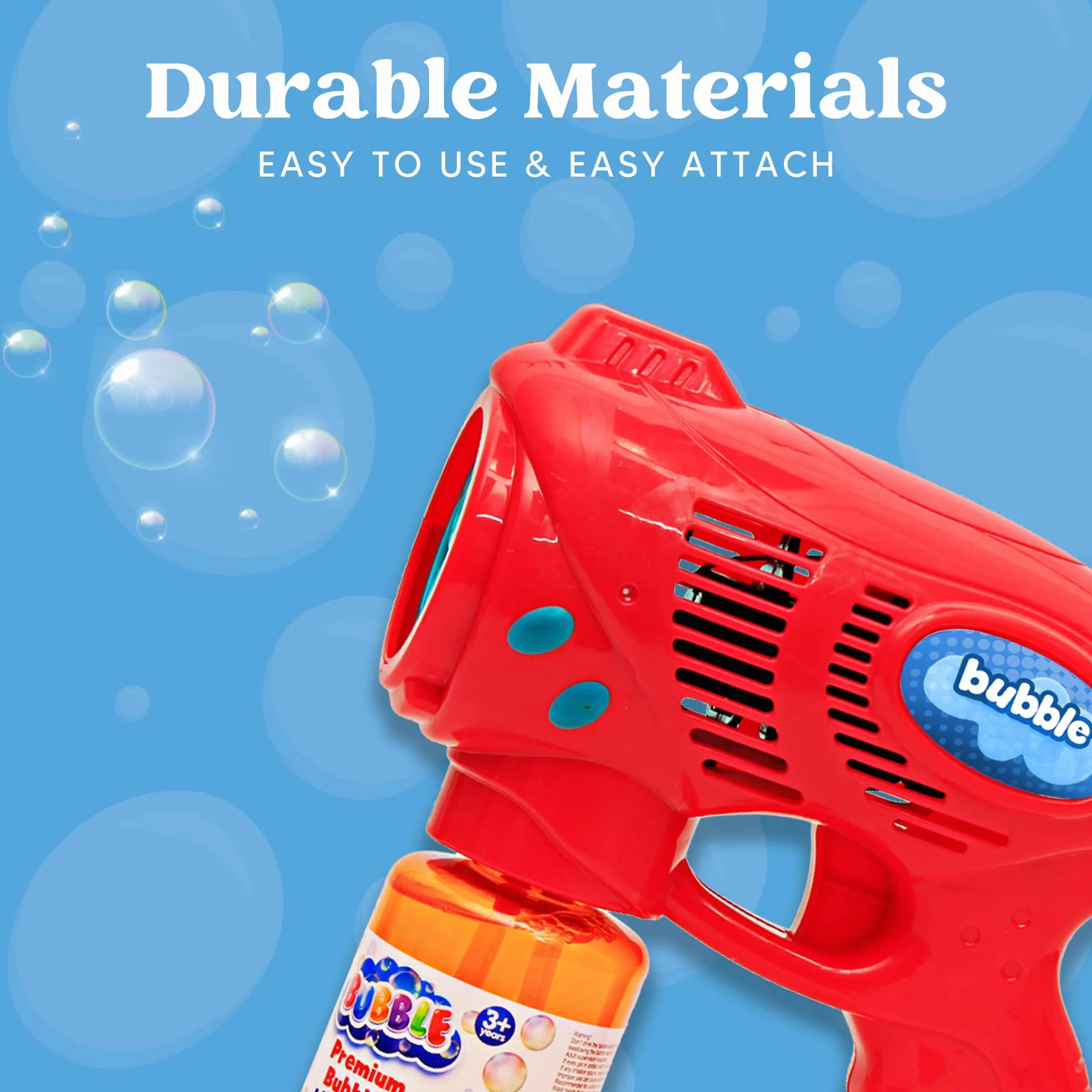 JOYIN 2 Pistolets à Bulles avec 2 Recharges 296ml, Machine à Bulles pour Enfants, Cadeau d'Anniversaire