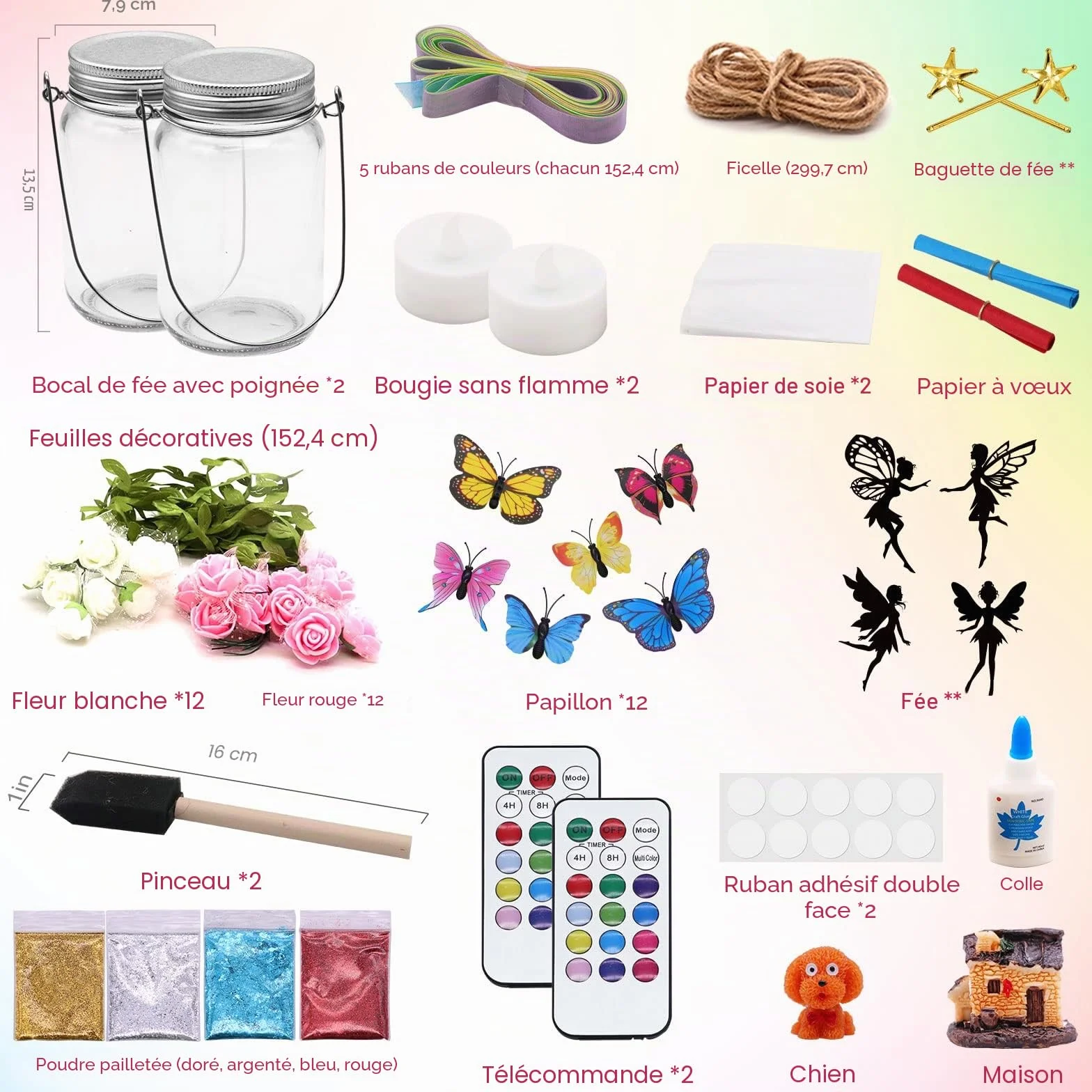 Fairy Potions Kit Creatif Enfant Bricolage Cadeau 6-12 ans Projet d'art Activités