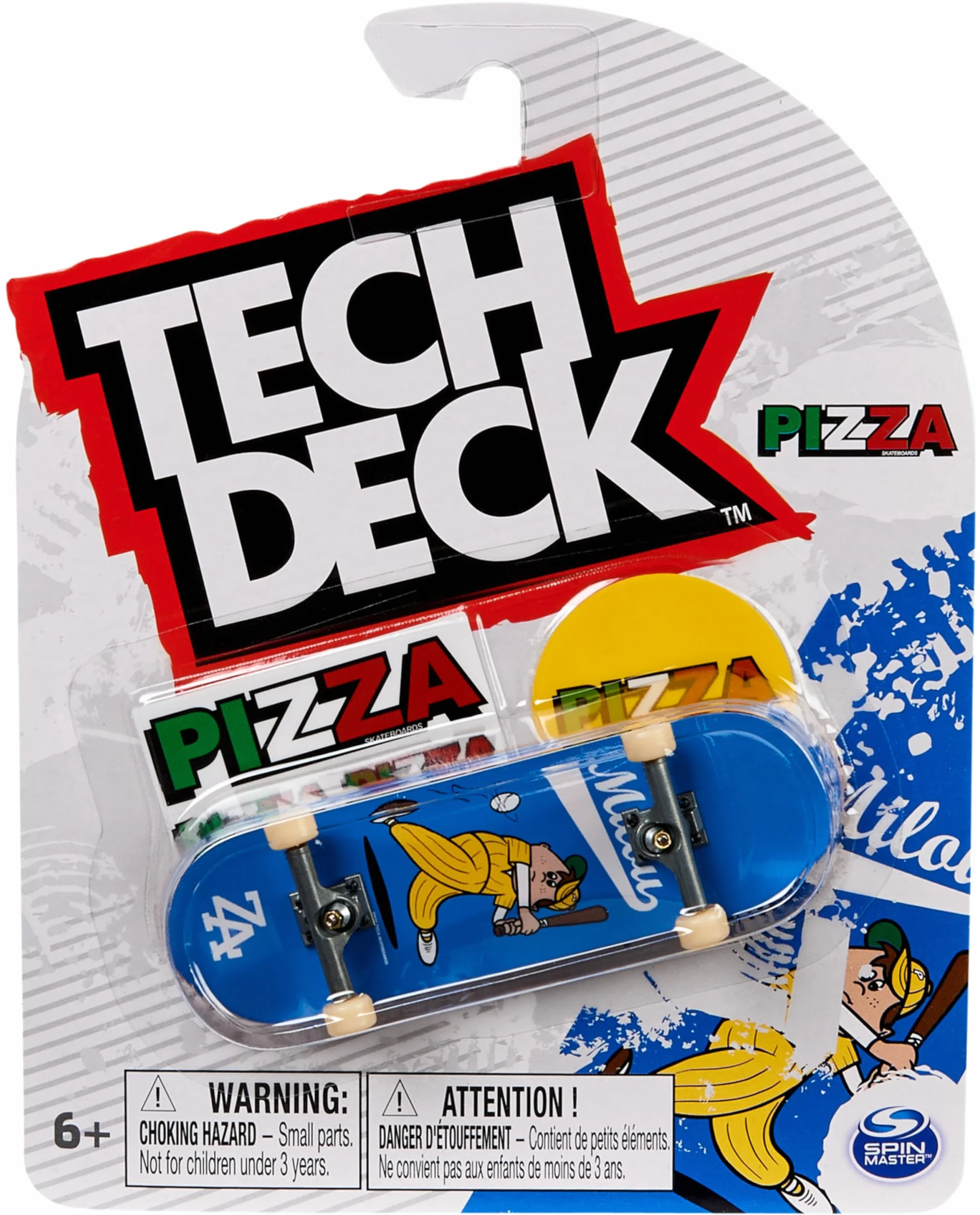 Tech Deck Pack 1 Authentique Finger Skate 96 mm À Personnaliser avec Autocollants Mini Skate Doigt Jouet Enfant 6 Ans+