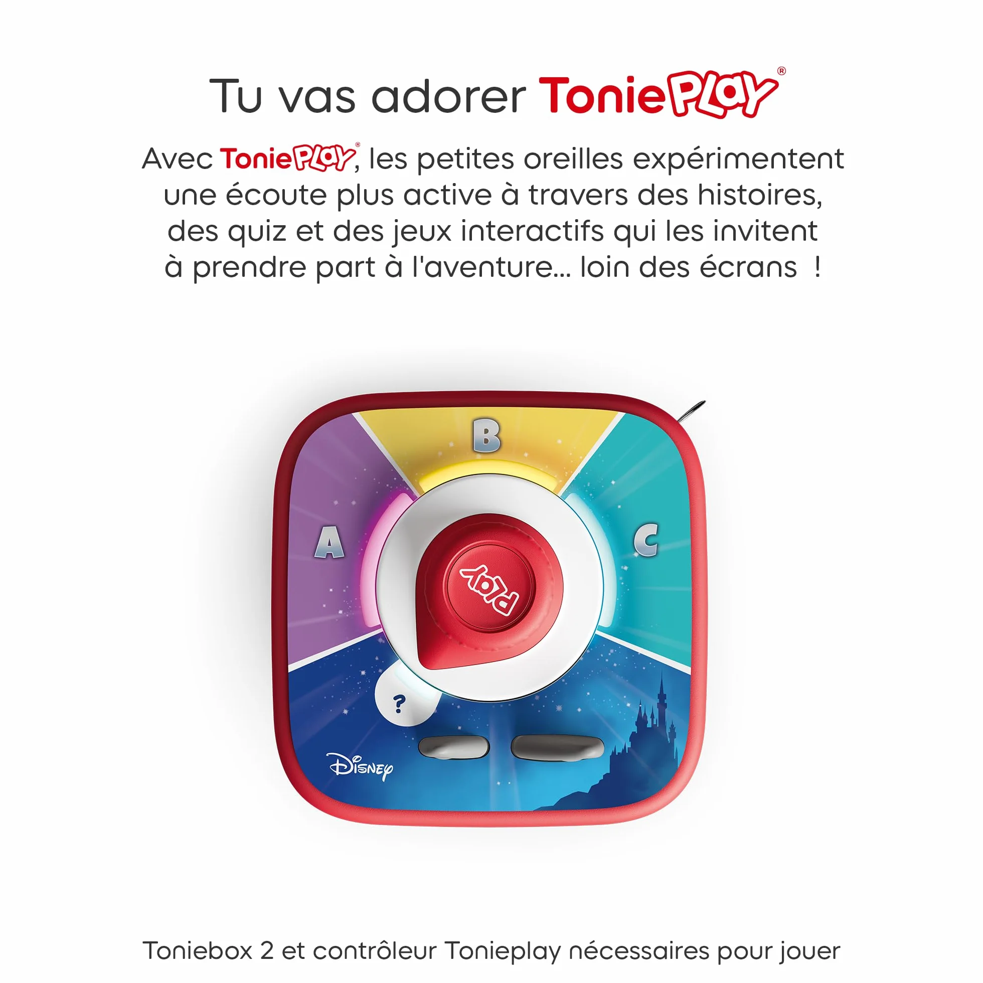 tonies Jeu Tonieplay Le Grand Quiz Disney Compatible Toniebox 2 3-9 Ans