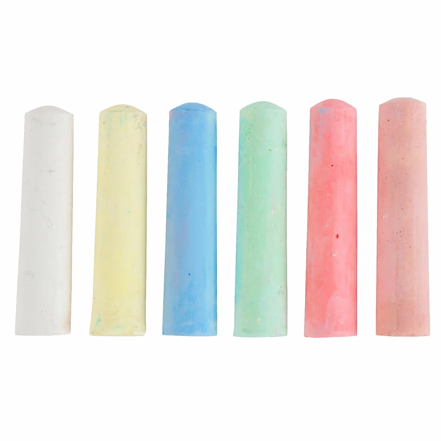 Idena Craie de rue en étui carton 6 bâtons couleurs différentes pour asphalte trottoir béton