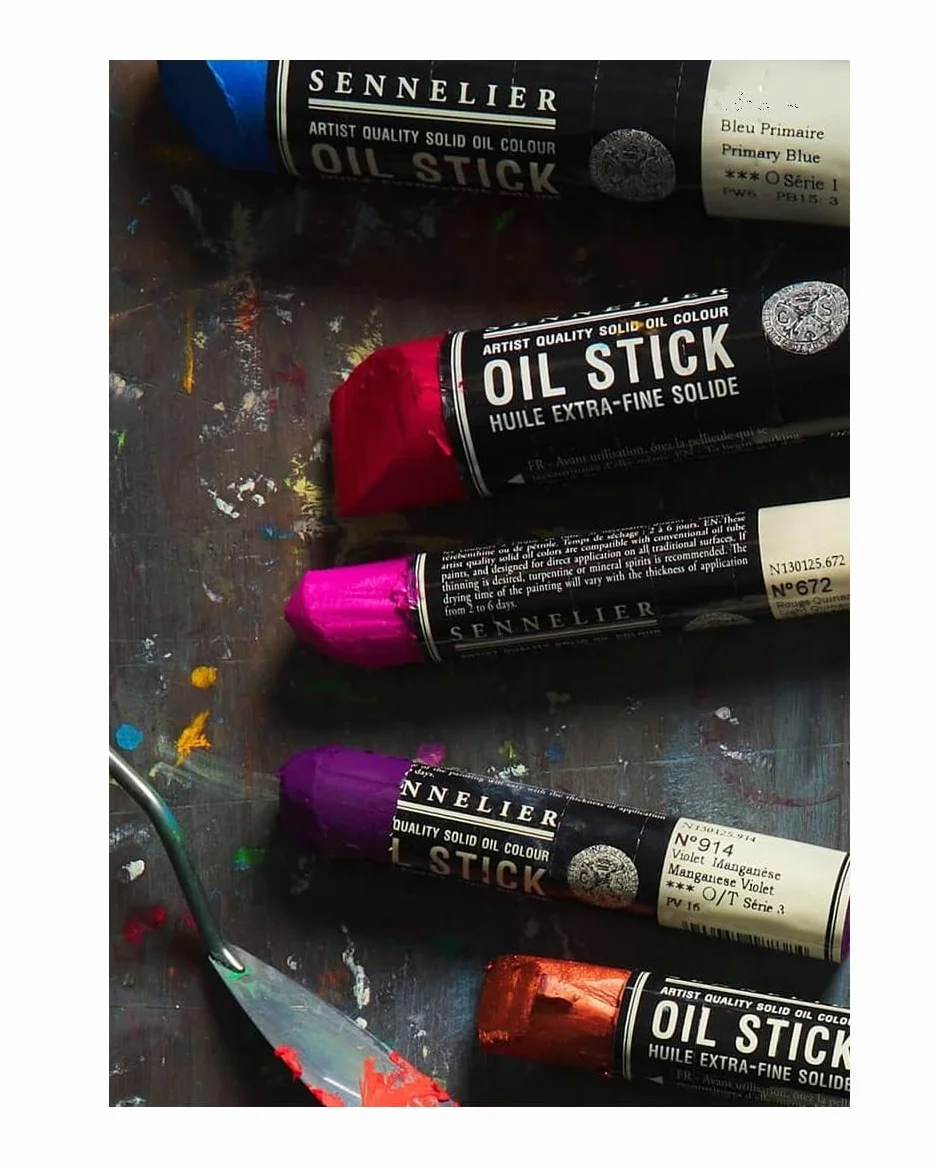 Sennelier Oil Sticks 12 Mini pcs Paysage et estompe