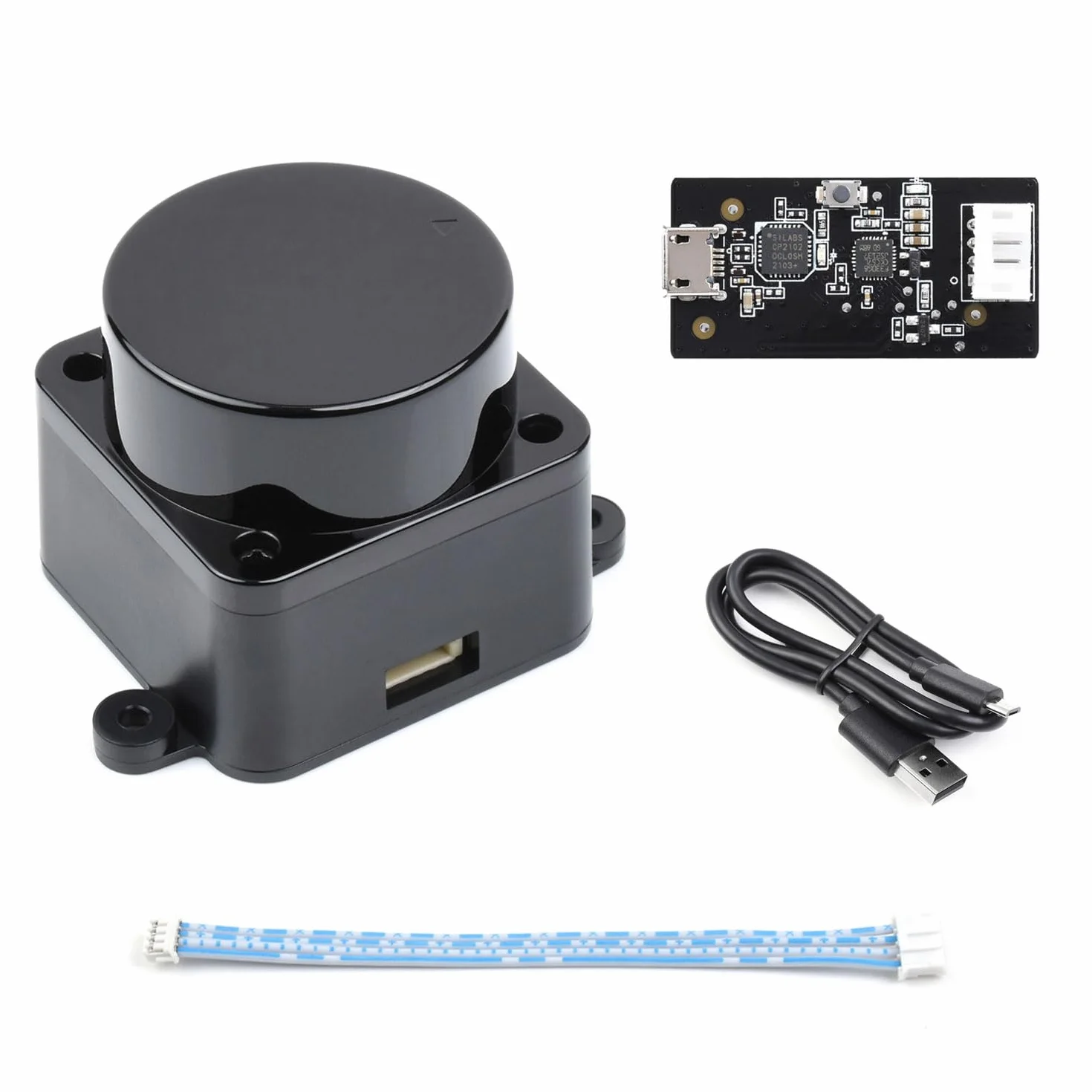 Waveshare D500 Developer Kit DTOF Laser Ranging Sensor 360° Omni-Directional Lidar UART Bus