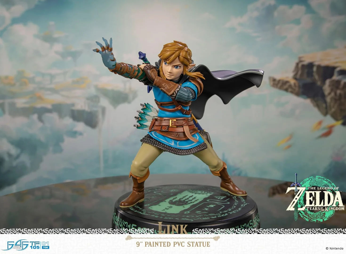 First4Figures - The Legend of Zelda : Tears of The Kingdom - Link - Figurine PVC, 21 cm - Standard Edition