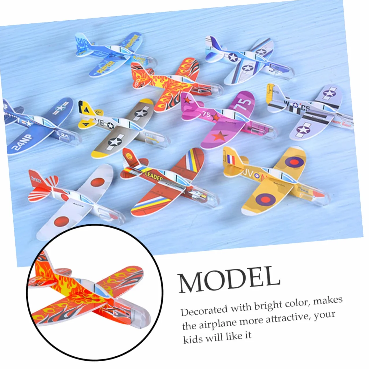 SUPVOX 30 pièces Jouet Avion Planeur pour Garçon Fille Extérieur
