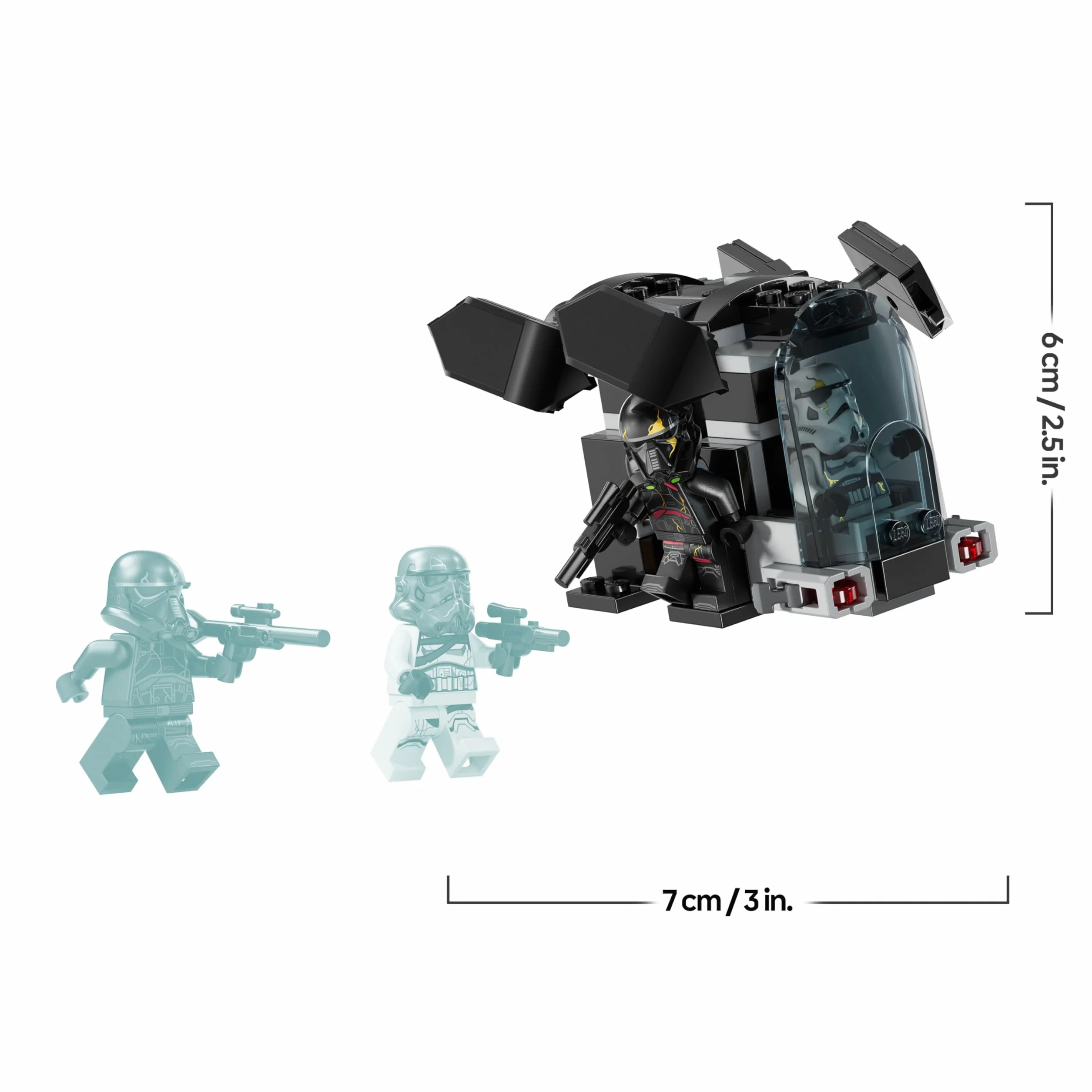 LEGO Star Wars 75412 Ahsoka Pack de Combat Death Troopers Contre Night Troopers Jeu de Construction avec Transporteur 4 Minifigurines Cadeau Collector pour Garçon dès 6 Ans
