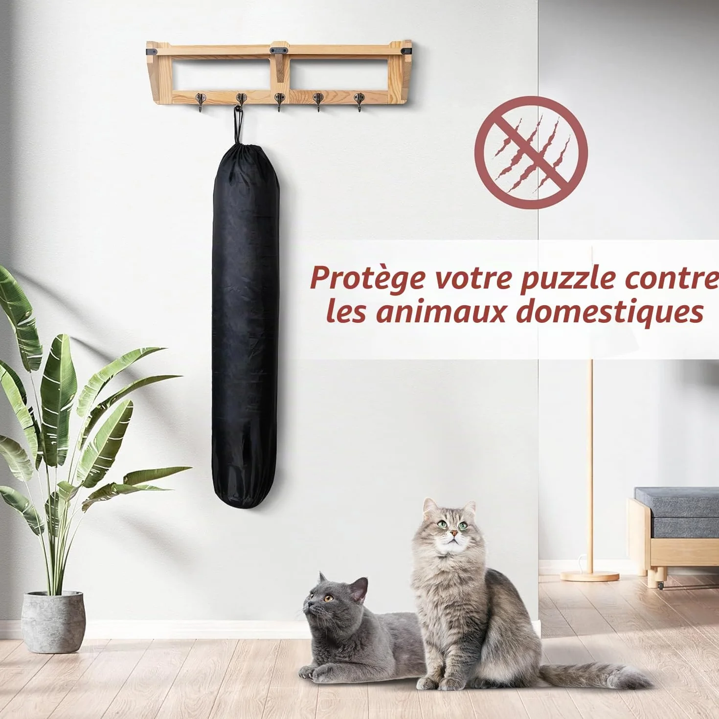Tapis Puzzle 3000 Pièces Rouleau Feutre Pliable Portable avec 4 Trieur pour Adultes et Enfants