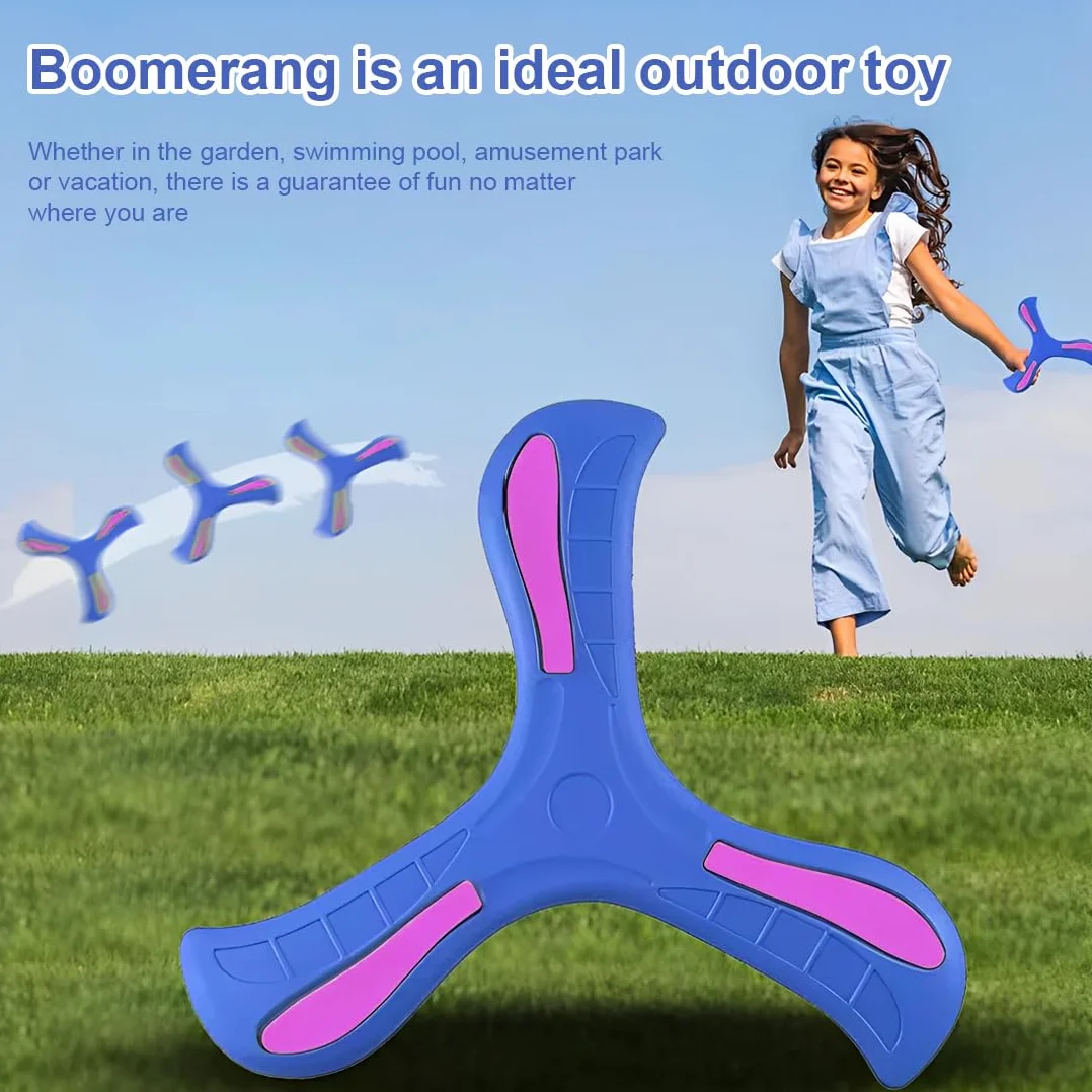 Boomerang Enfant EVA Souple 5 Pièces Jeux Extérieur Débutants
