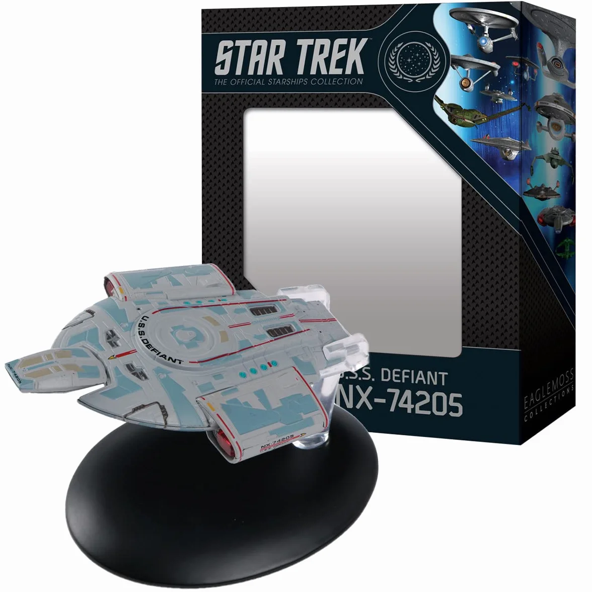 Star Trek U.S.S. Defiant NX-74205 Starship Box Display Edition Collection officielle Eaglemoss
