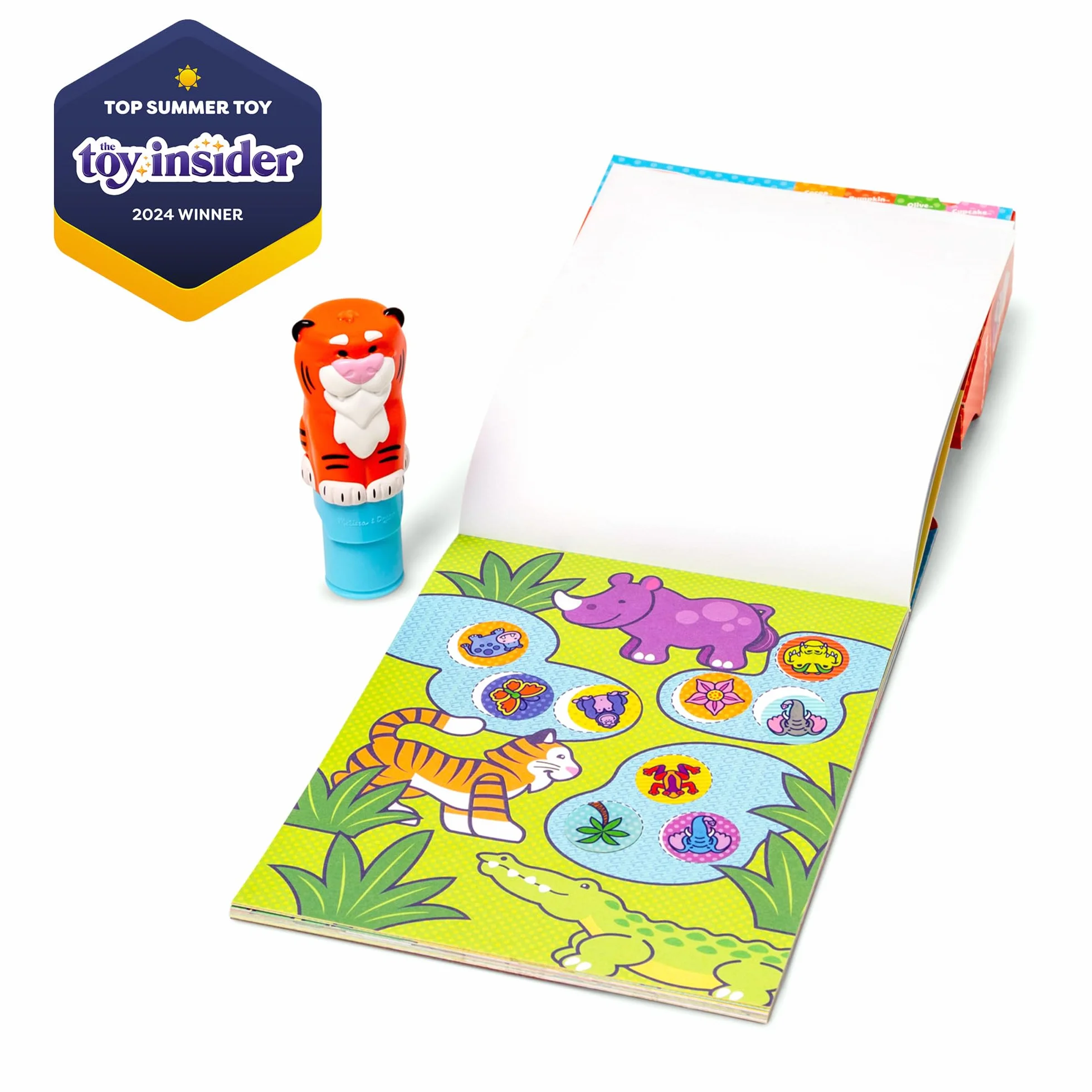 Melissa & Doug Sticker Wow Tamponneuse Tigre Bloc D'Activités 300 Autocollants Livre Stickers Enfant 3 Ans+