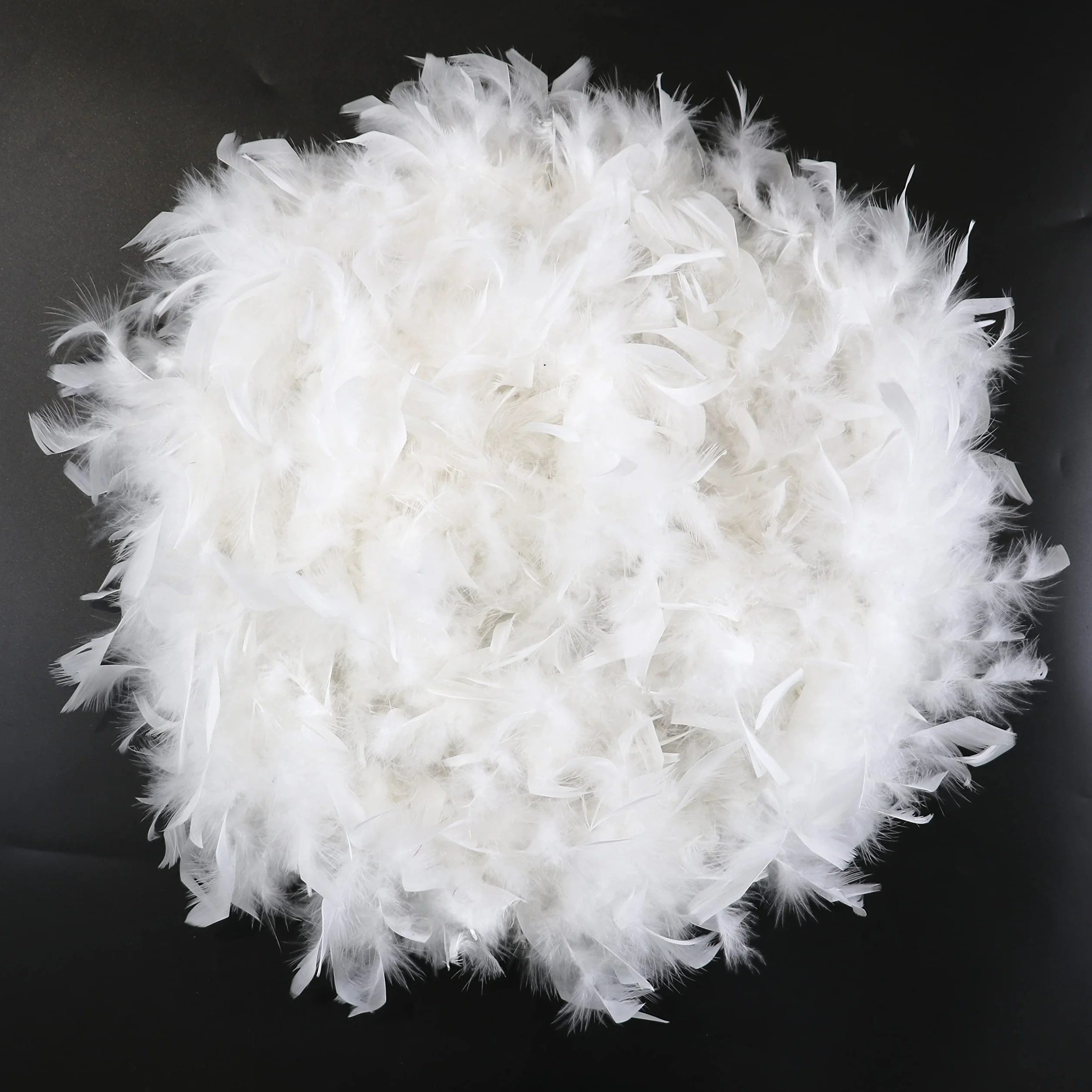Boa en plumes de marabout blanches 1,8 m 100 g pour adulte