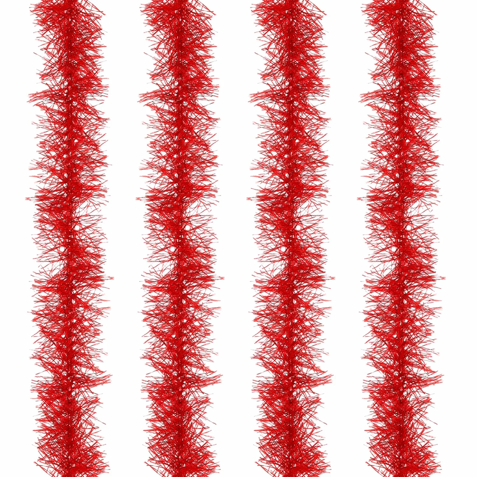 PATIKIL 5Ft Boa En Plumes Artificielles Moelleuses, 4 Pcs Rouge pour Fête, Mariage, Noël, Halloween