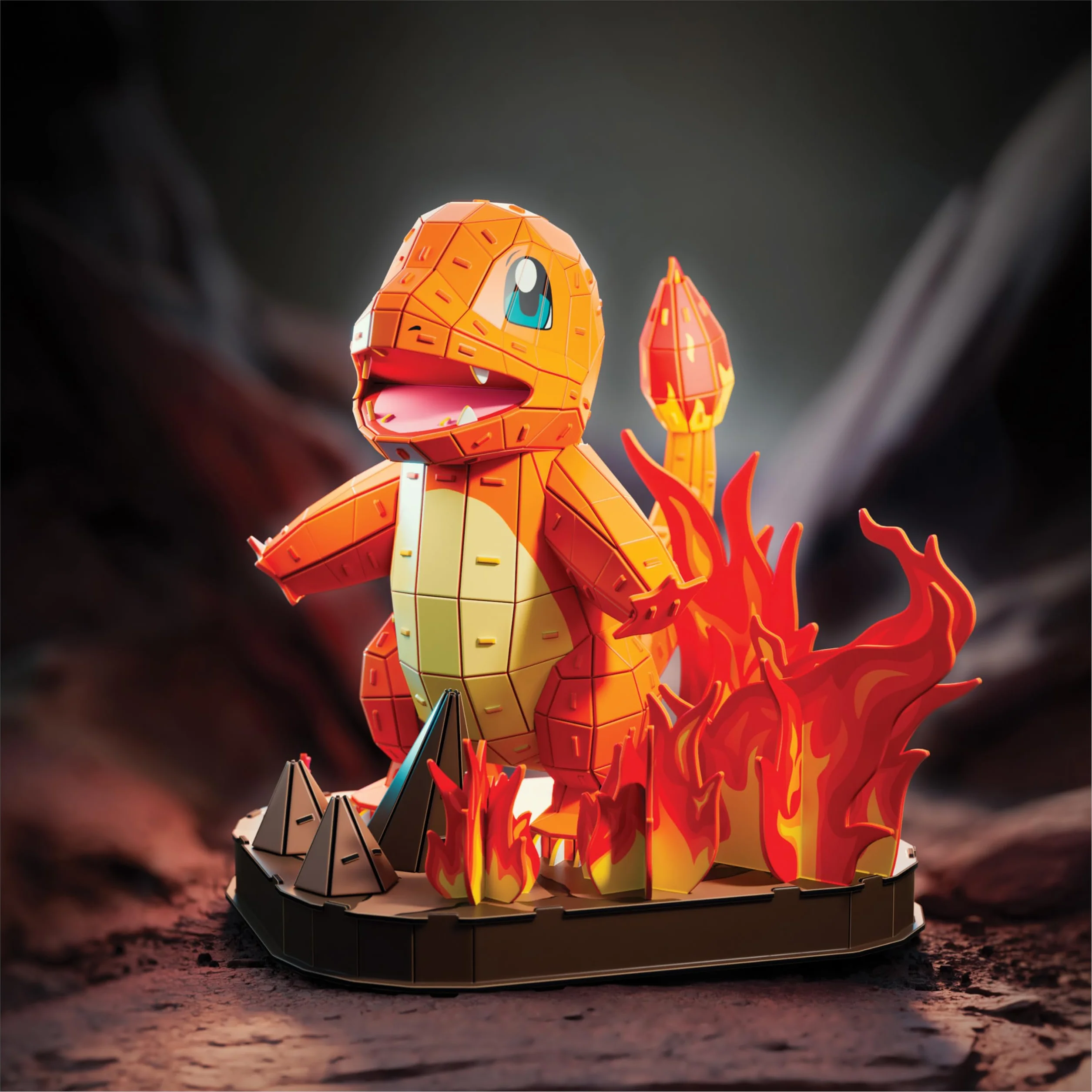 4D Build Puzzle 3D Pokémon Maquette Salamèche 241 Pièces Jeu De Construction Adulte Enfant 12 Ans Et +