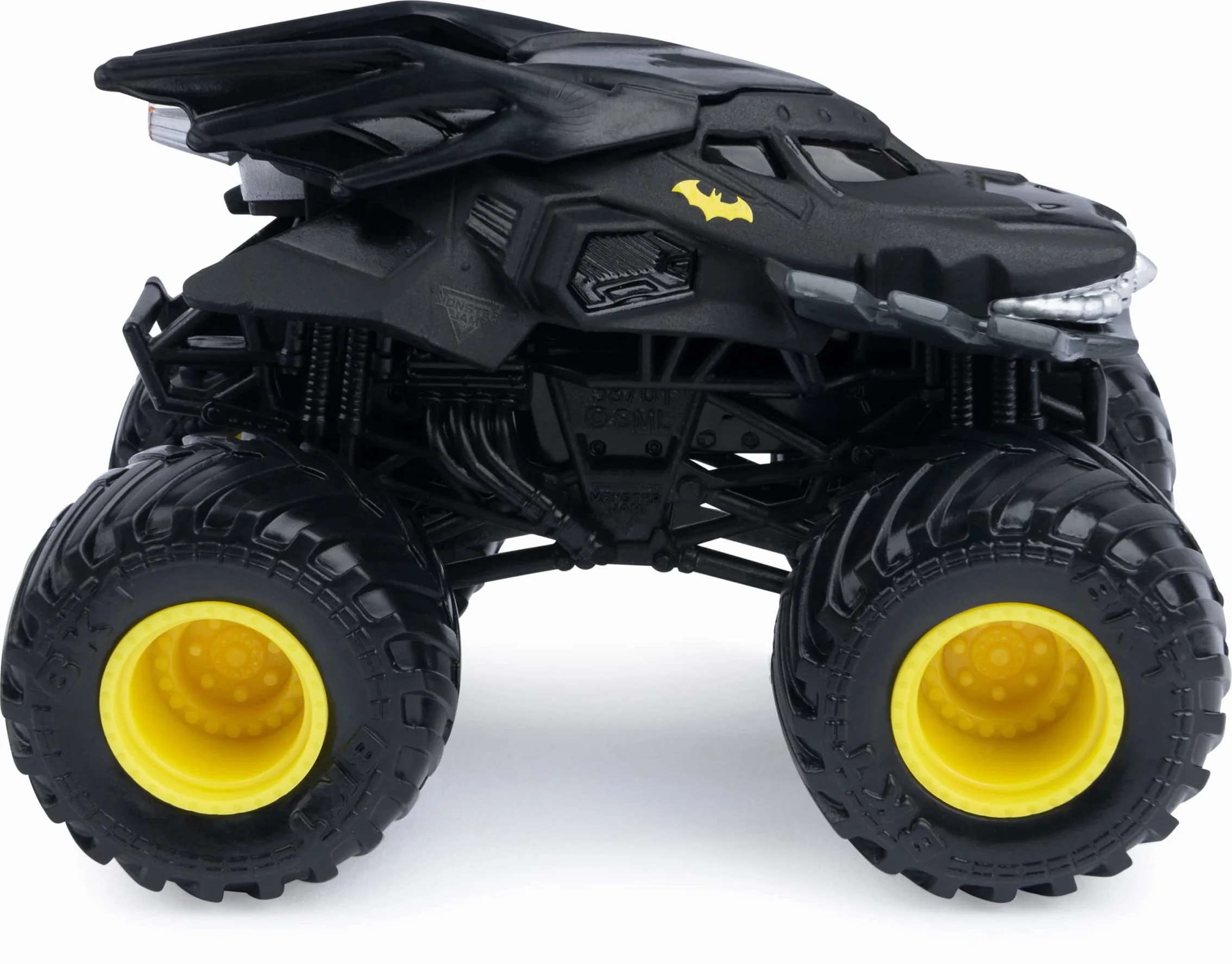 Monster Jam Lot de 2 Originaux Batmobile vs. Megalodon Monster Trucks échelle 1:64