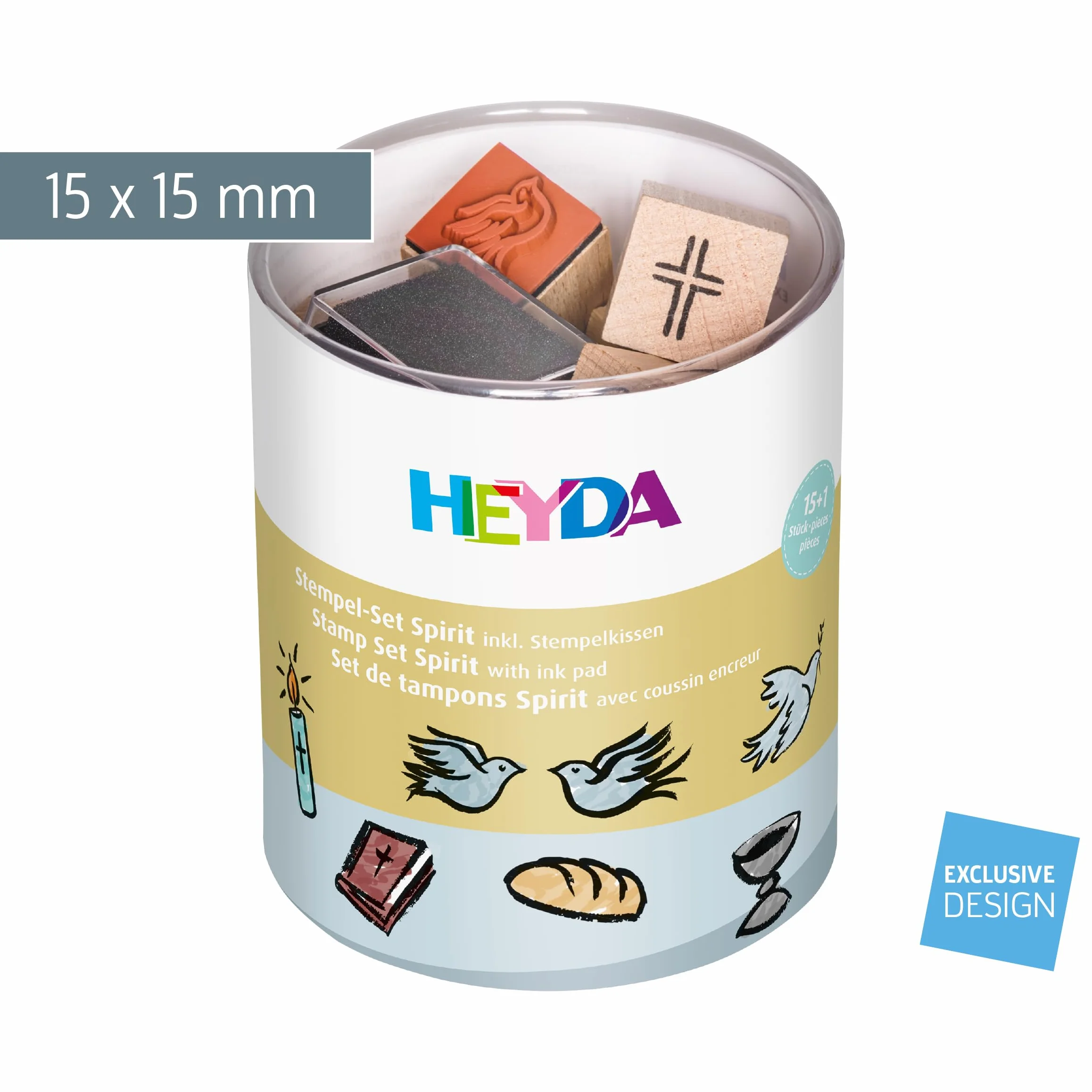 Heyda Boîte à tampon Spirit 1,5 x 1,5 cm