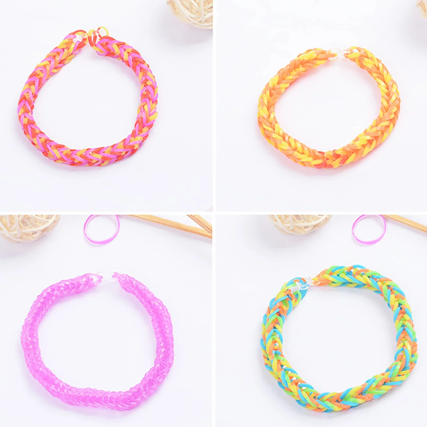 Yestrong 2500+ Elastique Bracelet Kit, 40 Grilles Bricolage Loom Bands avec Boîte de Rangement