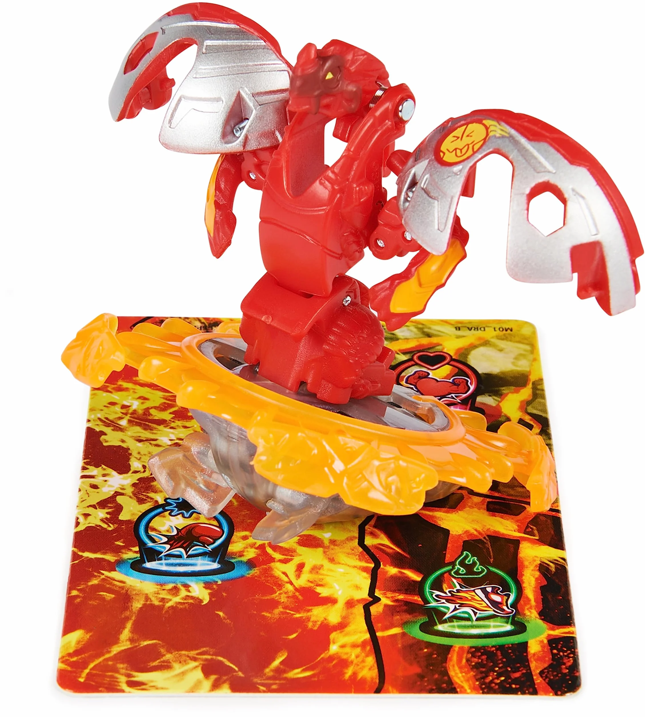 BAKUGAN 3.0 Starter Pack Nouvelle Génération Nillious Hammerhead Dragonoid Special Attack Anneau Combat Carte Lanceur 9 Cartes Jouet Enfant 6 Ans+
